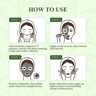Foto 4 | Máscara En Barra Huoguo Té Verde Para Eliminar Puntos Negros Faciales - Venta Internacional.