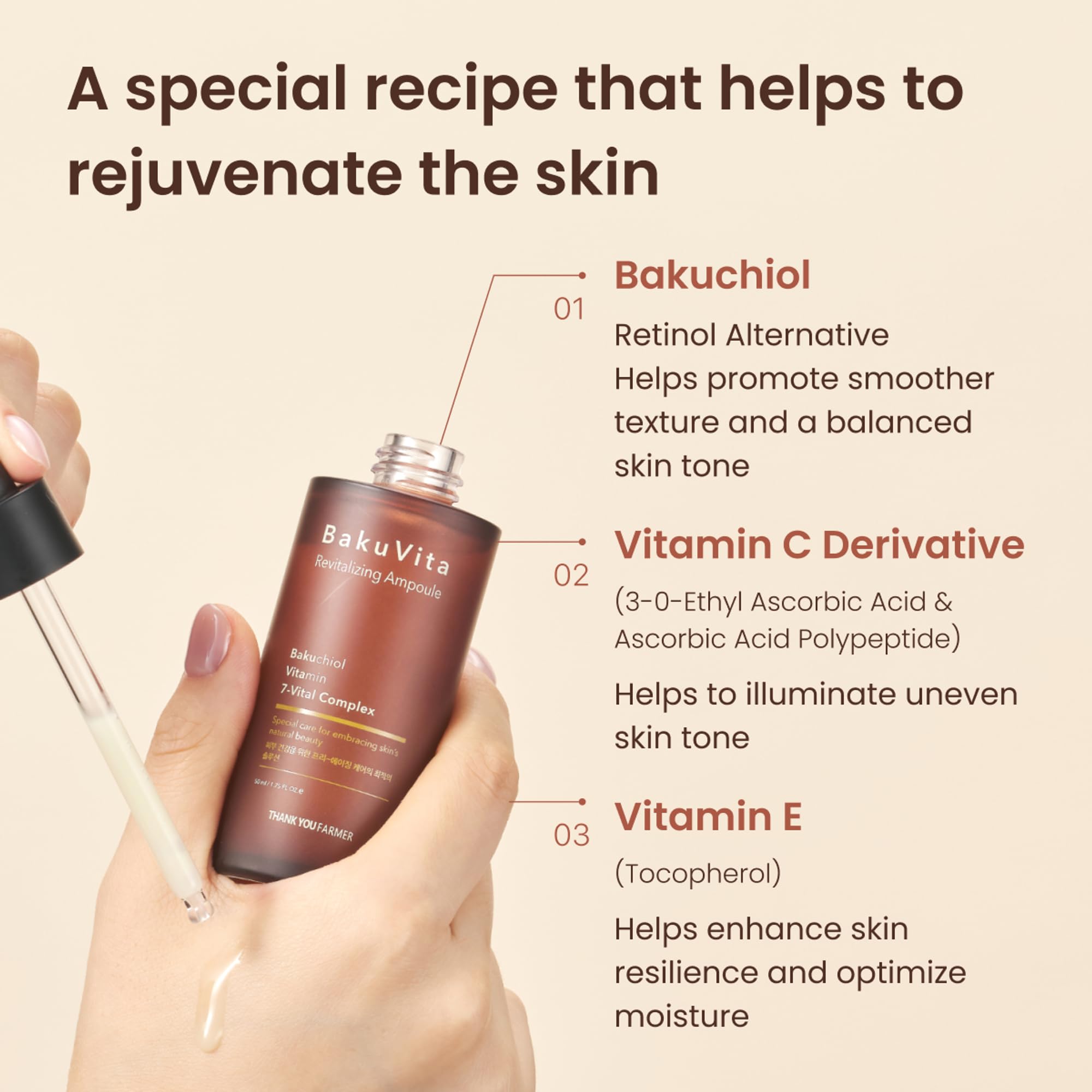 Foto 5 | Sérum Thankyou Farmer Bakuvita Ampolla Revitalizante 50 Ml - Venta Internacional.