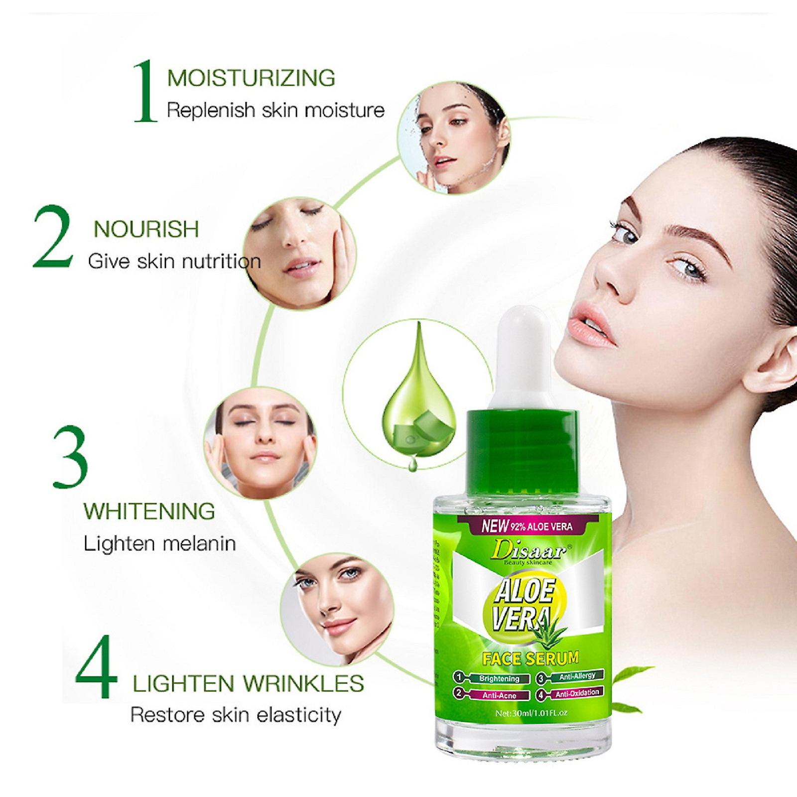 Foto 4 pulgar | Sérum Hidratante Facial Huoguo Aloe Vera Essence 30 Ml - Venta Internacional.