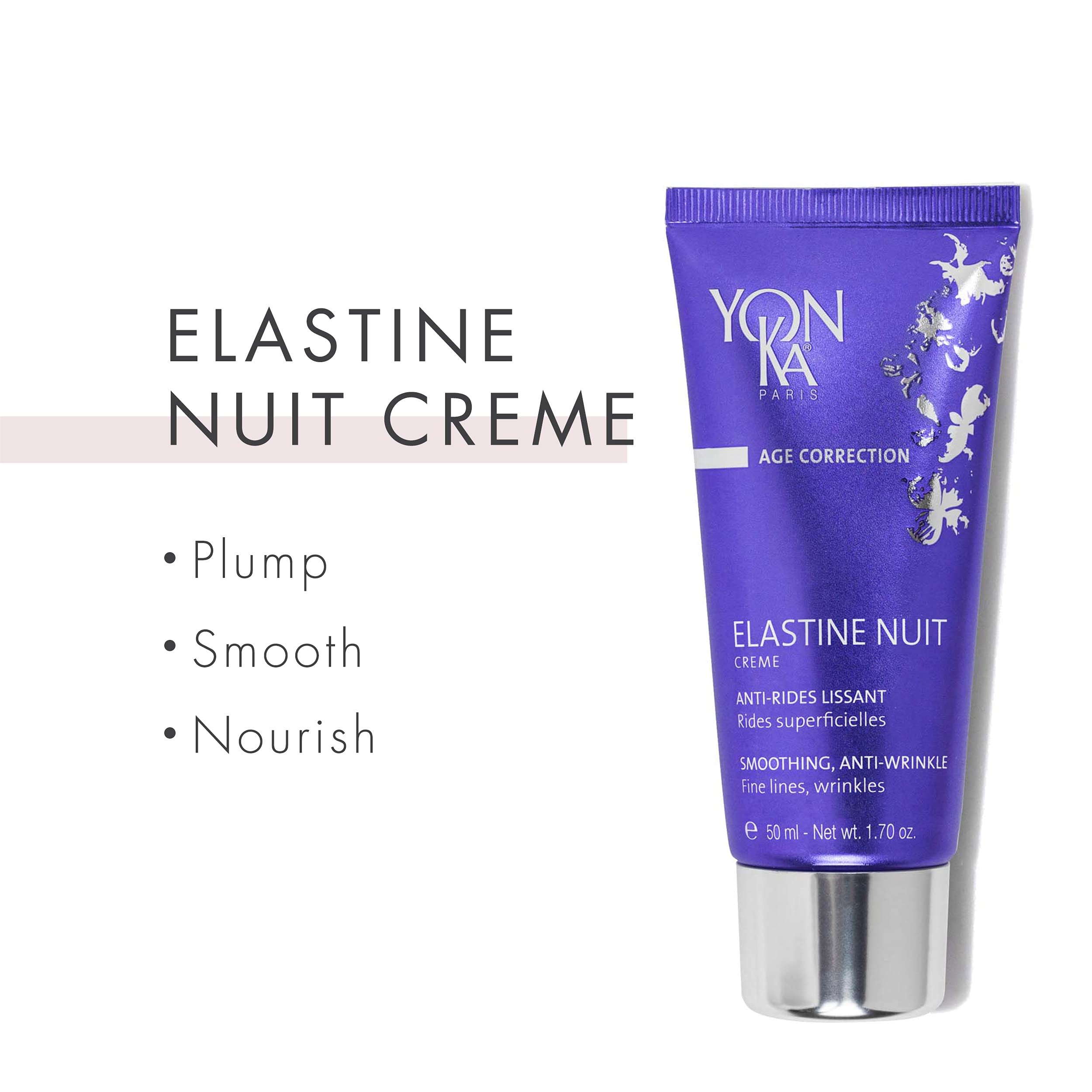 Foto 4 pulgar | Crema De Noche Yon-ka Elastine Nuit Antiarrugas 50 Ml Con Vitamina C - Venta Internacional.