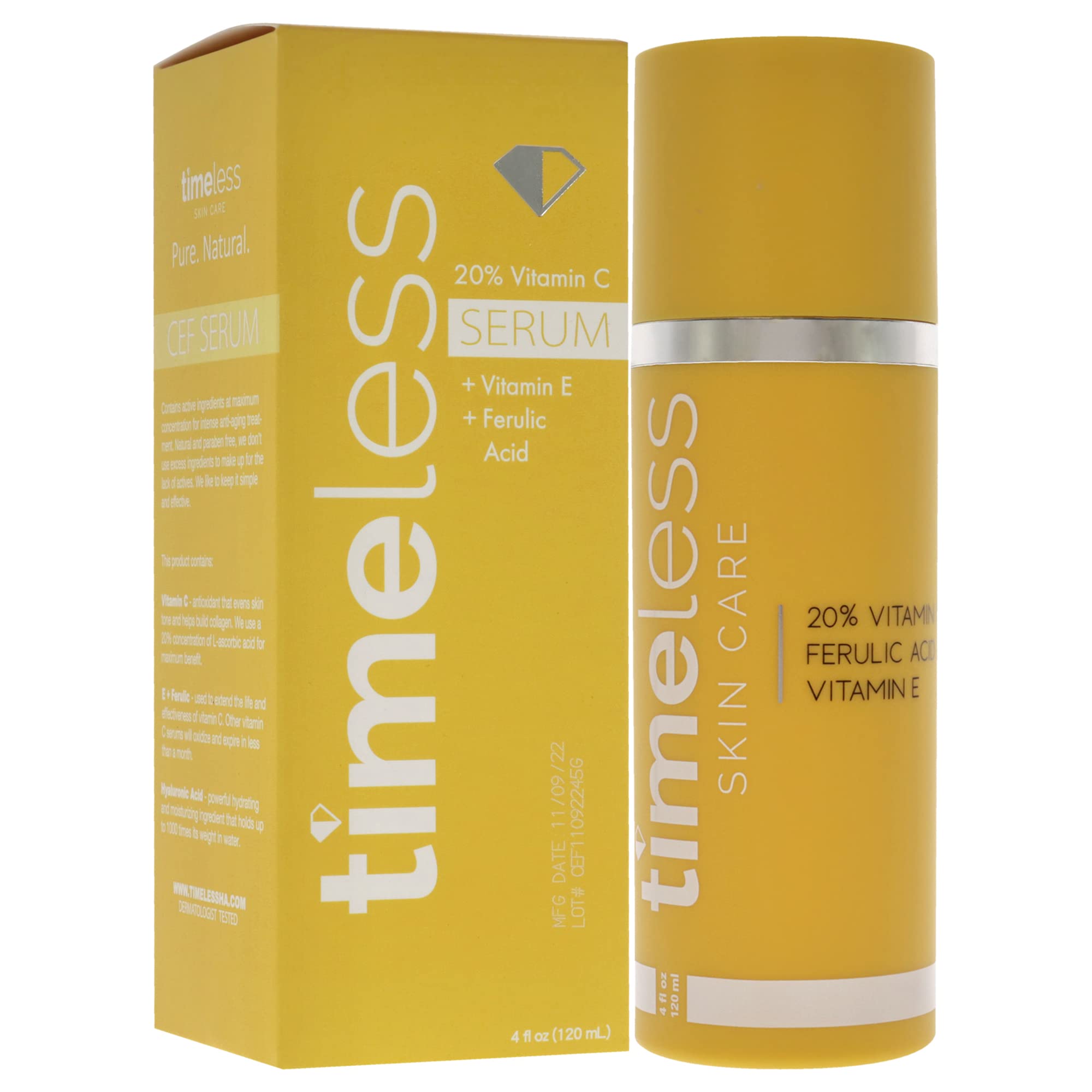 Foto 4 pulgar | Sérum Timeless Con Vitamina C + E  20% De Ácido Ferúlico  120 Ml  Unisex - Venta Internacional.