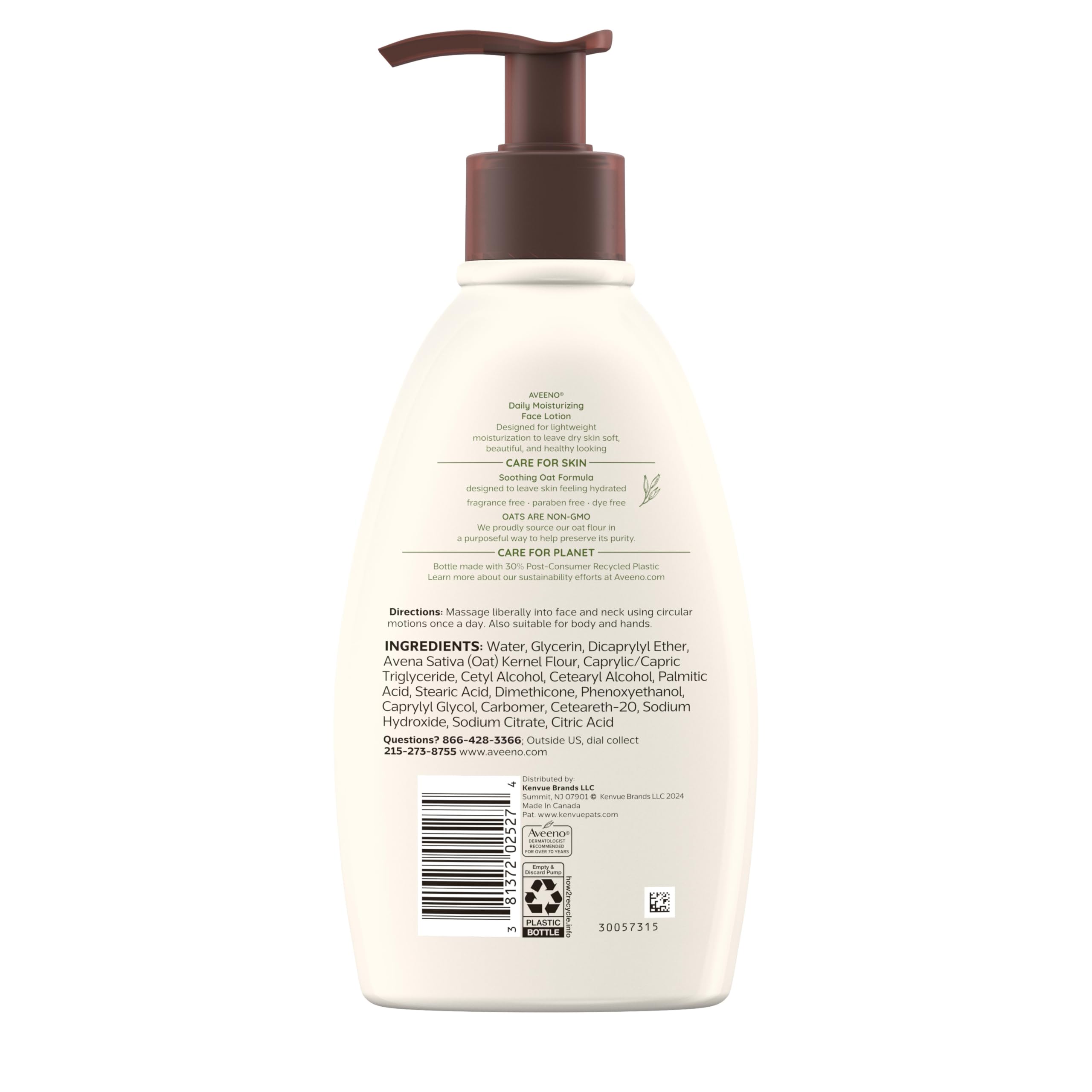 Foto 8 pulgar | Loción Facial Hidratante Aveeno Daily 355 Ml Para Pieles Sensibles - Venta Internacional.