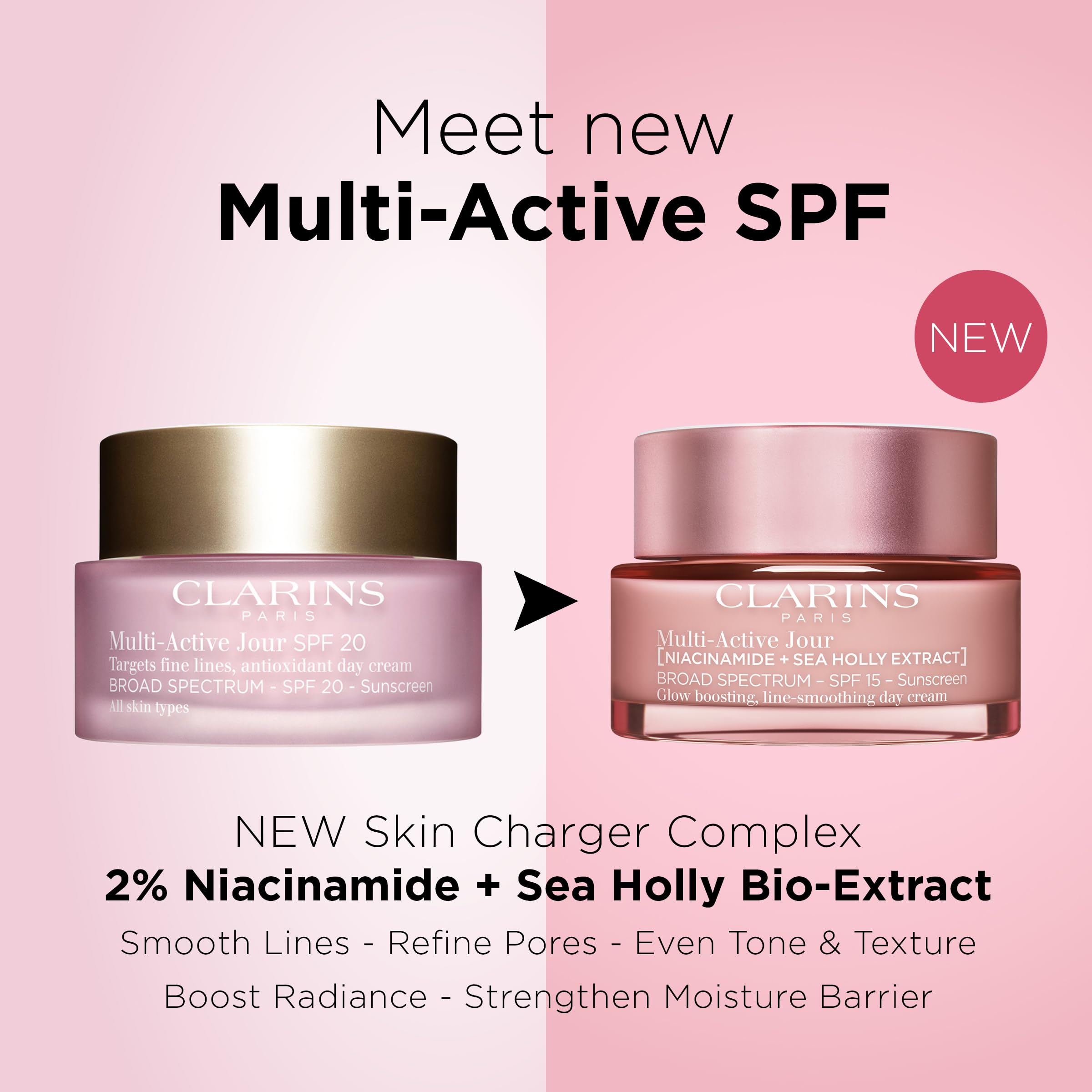 Foto 8 pulgar | Crema De Día Clarins Multi-active Spf 15 50 Ml Con Niacinamida - Venta Internacional.