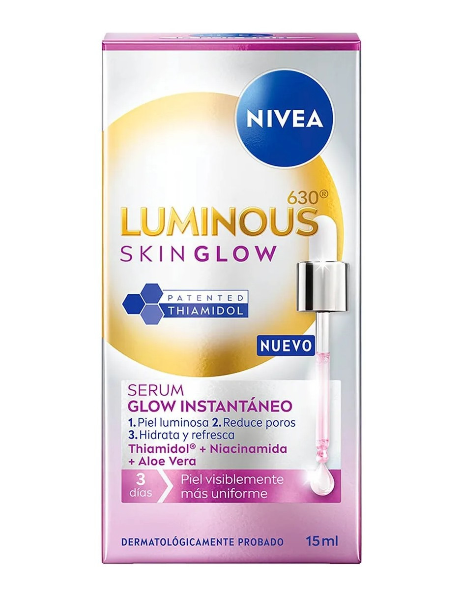 Foto 4 pulgar | Nivea Serum Glow Instantáneo 15ml  + Gratis Termo Guish De Regalo