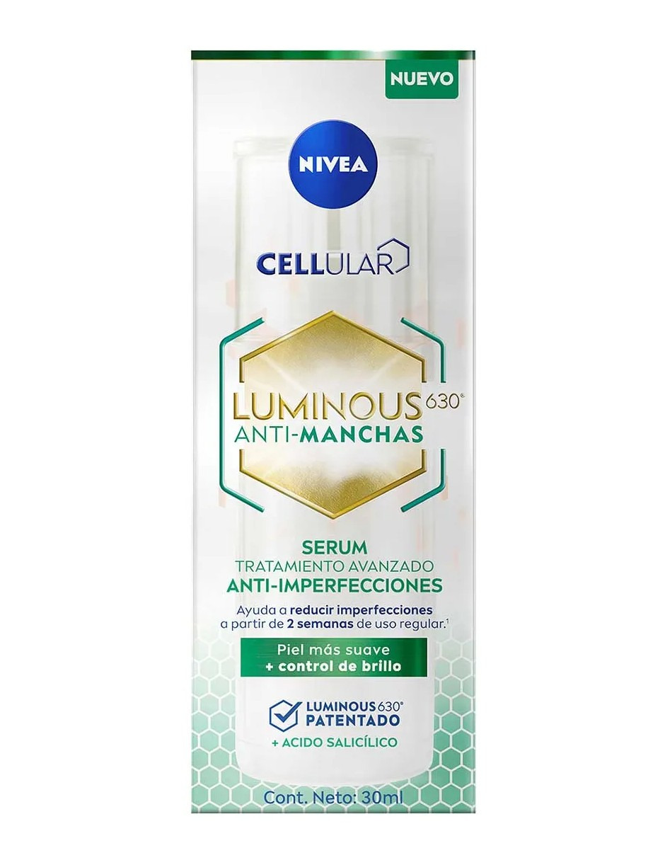 Foto 3 pulgar | Sérum Facial Nivea Luminous 630 Anti-imperfecciones + Gratis Termo Güish De Regalo