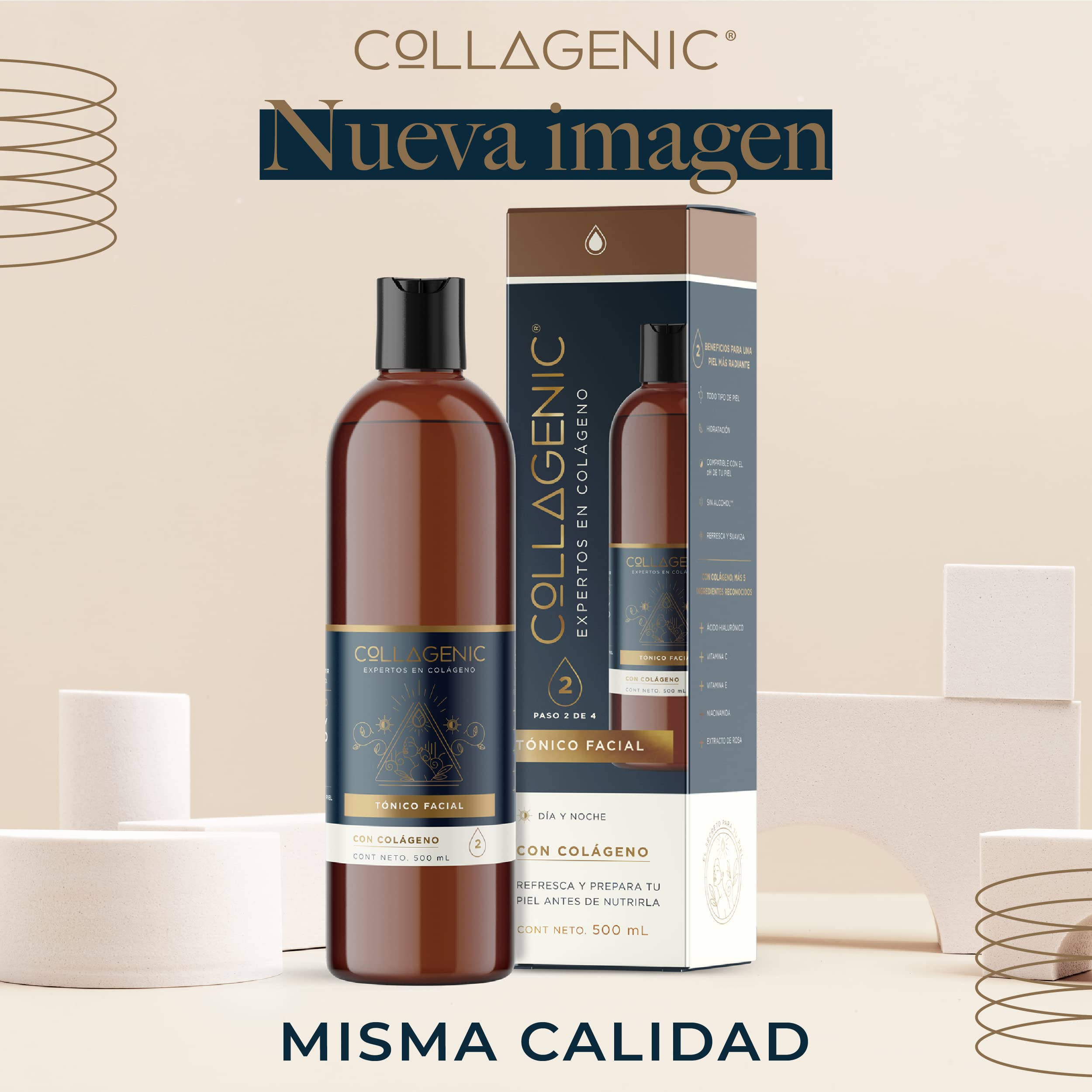 Foto 7 pulgar | Tónico Facial 500 ml Collagenic para Rostro y Cuello