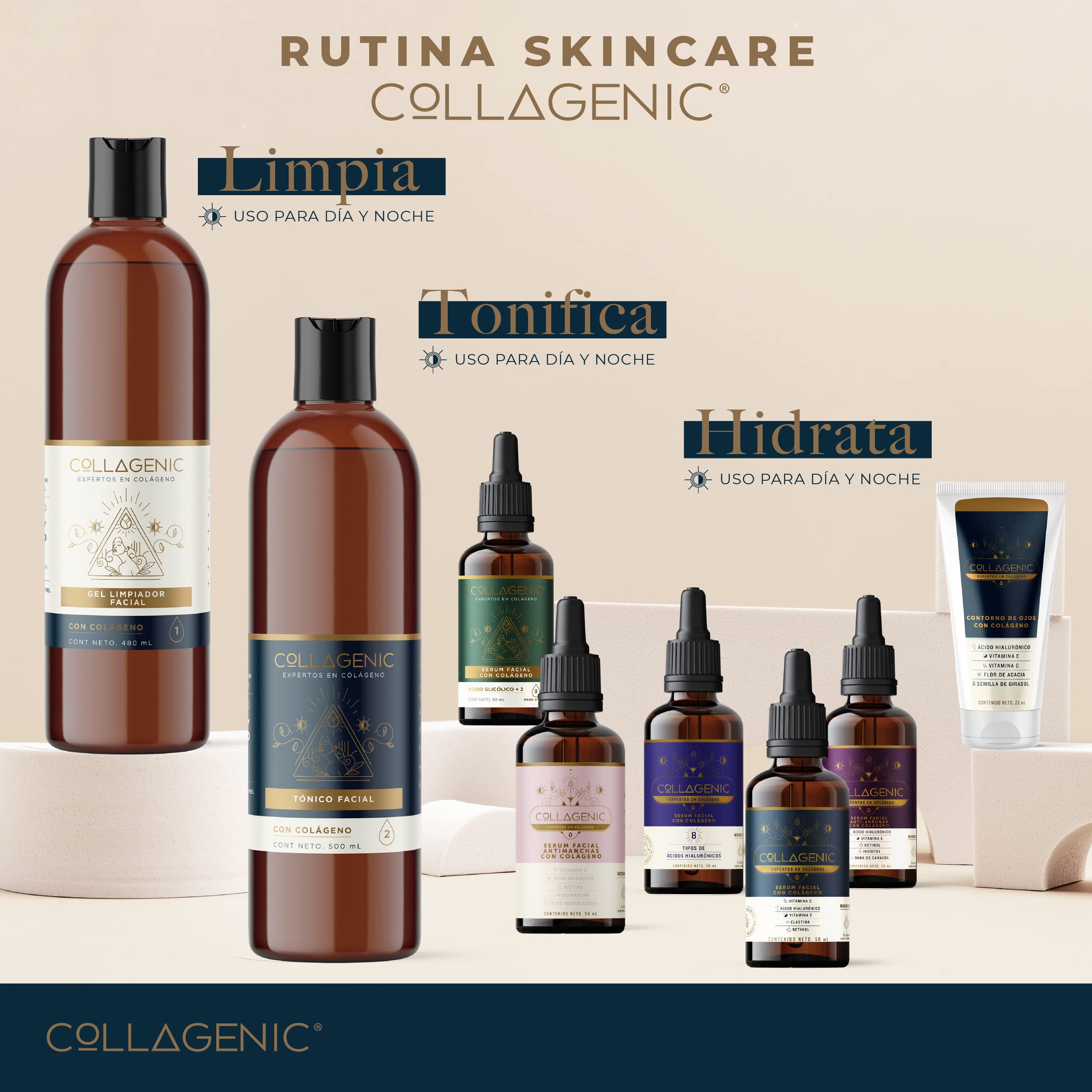 Foto 8 pulgar | Tónico Facial 500 ml Collagenic para Rostro y Cuello
