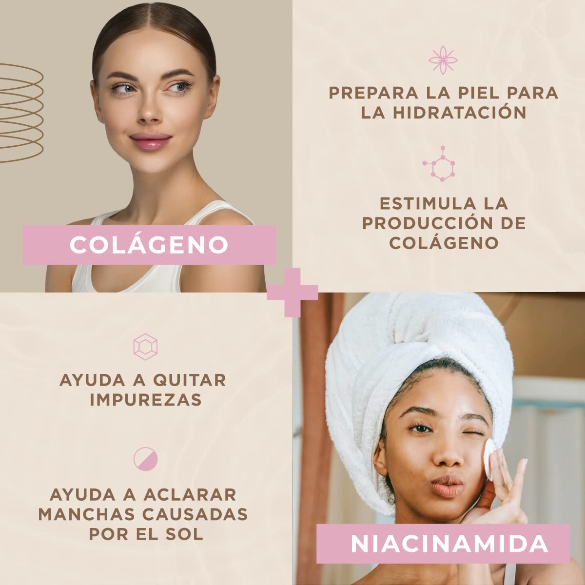 Foto 4 pulgar | Tónico Facial Anti Manchas Collagenic Niacinamida 500 Ml