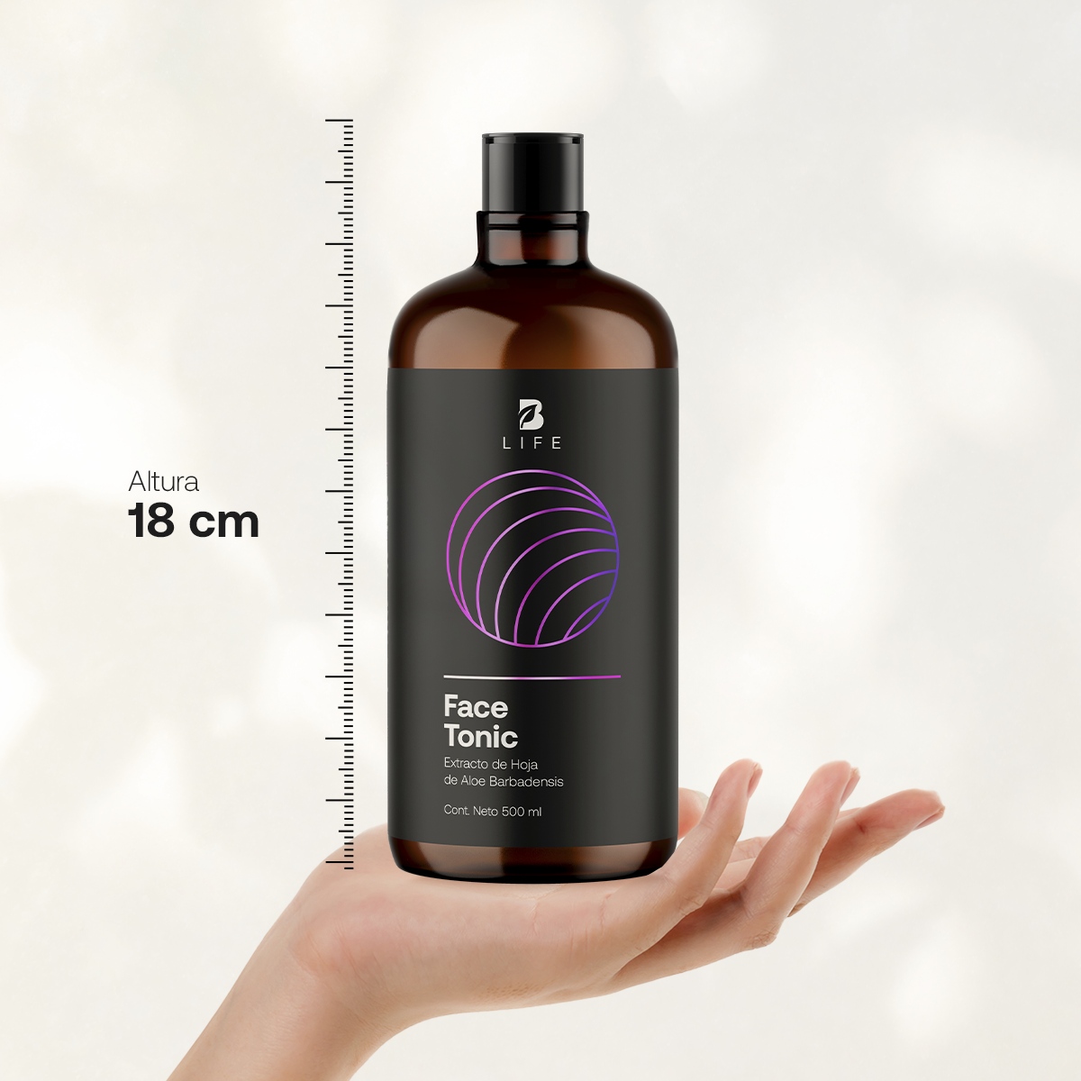 Foto 6 | Tónico Facial de 500 ml con Más de 99% de Ingredientes Naturales Face Tonic B Life