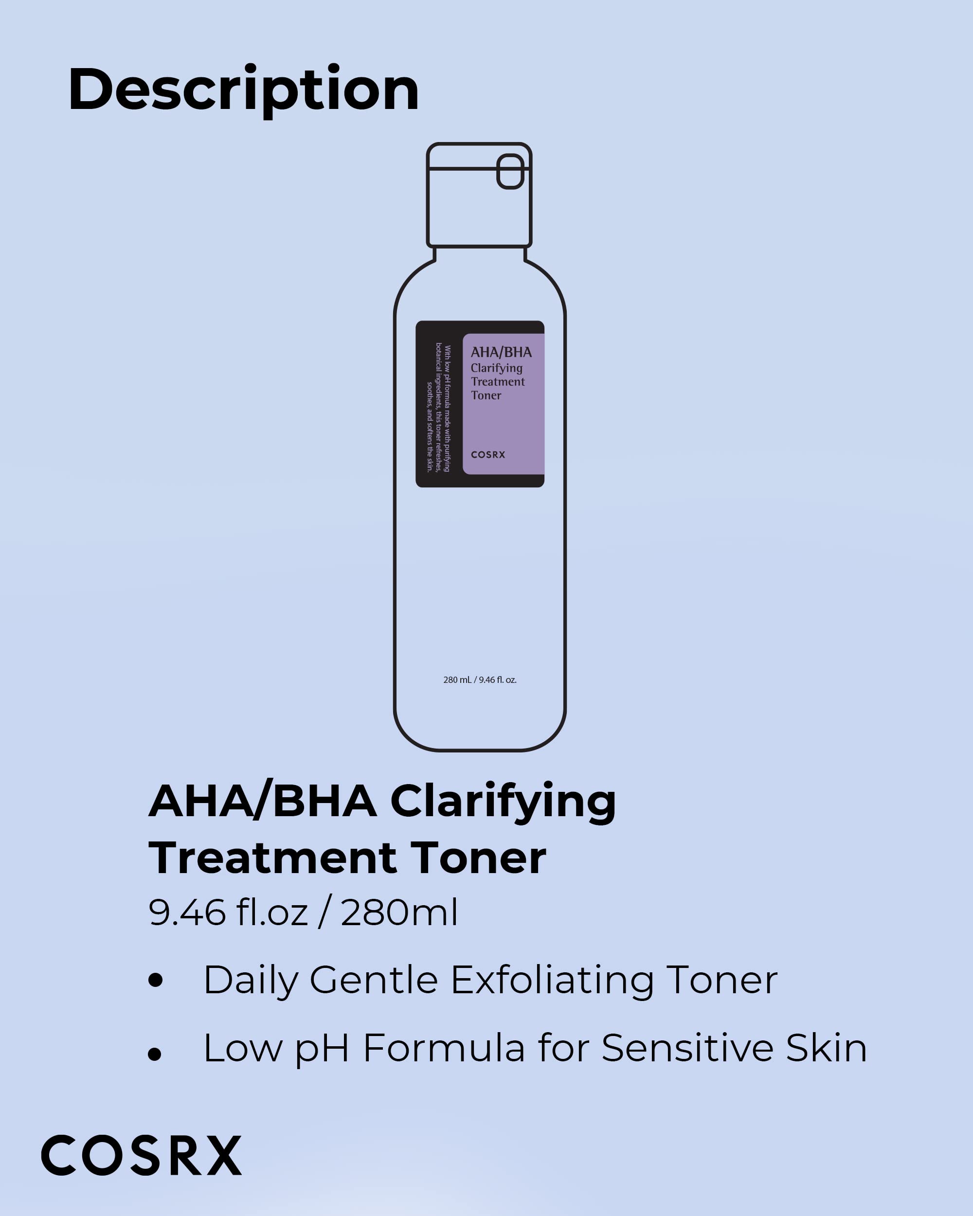 Foto 7 | Spray Exfoliante Facial Cosrx Aha/bha, Tónico De Tratamiento, 280 Ml - Venta Internacional.
