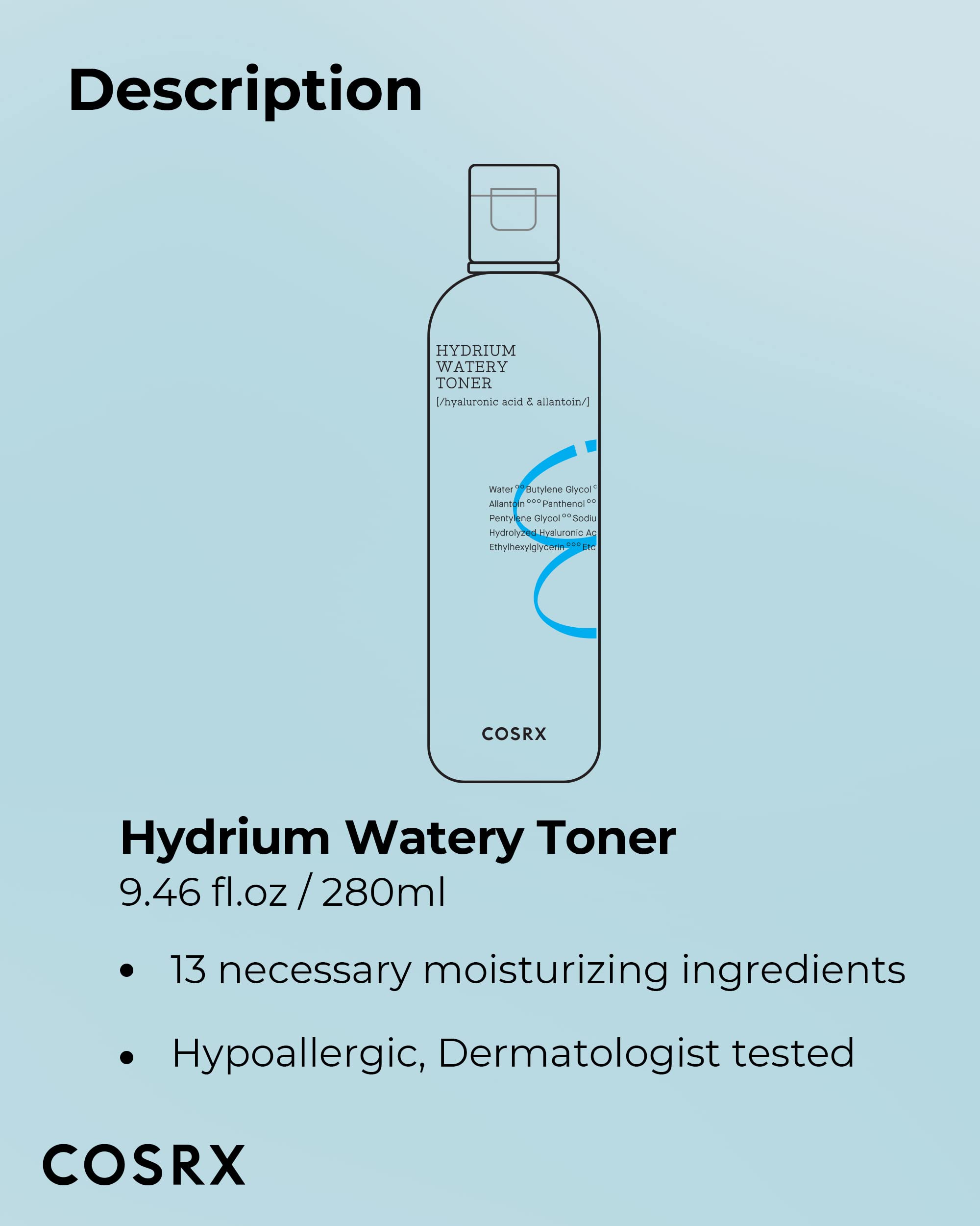 Foto 8 pulgar | Tónico Cosrx Hydrium Watery 150 Ml Con Ácido Hialurónico - Venta Internacional.