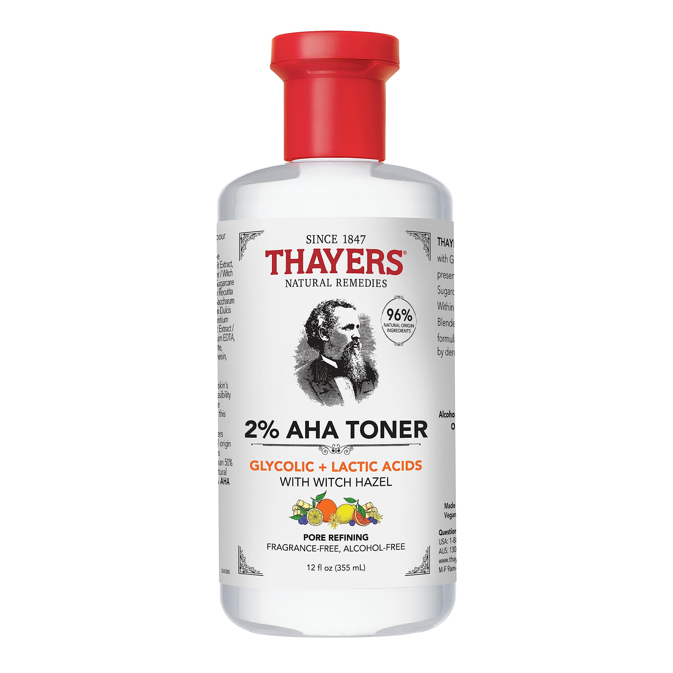 Tónico Exfoliante Thayers 2% Aha Con Ácido Glicólico 360 Ml - Venta Internacional.