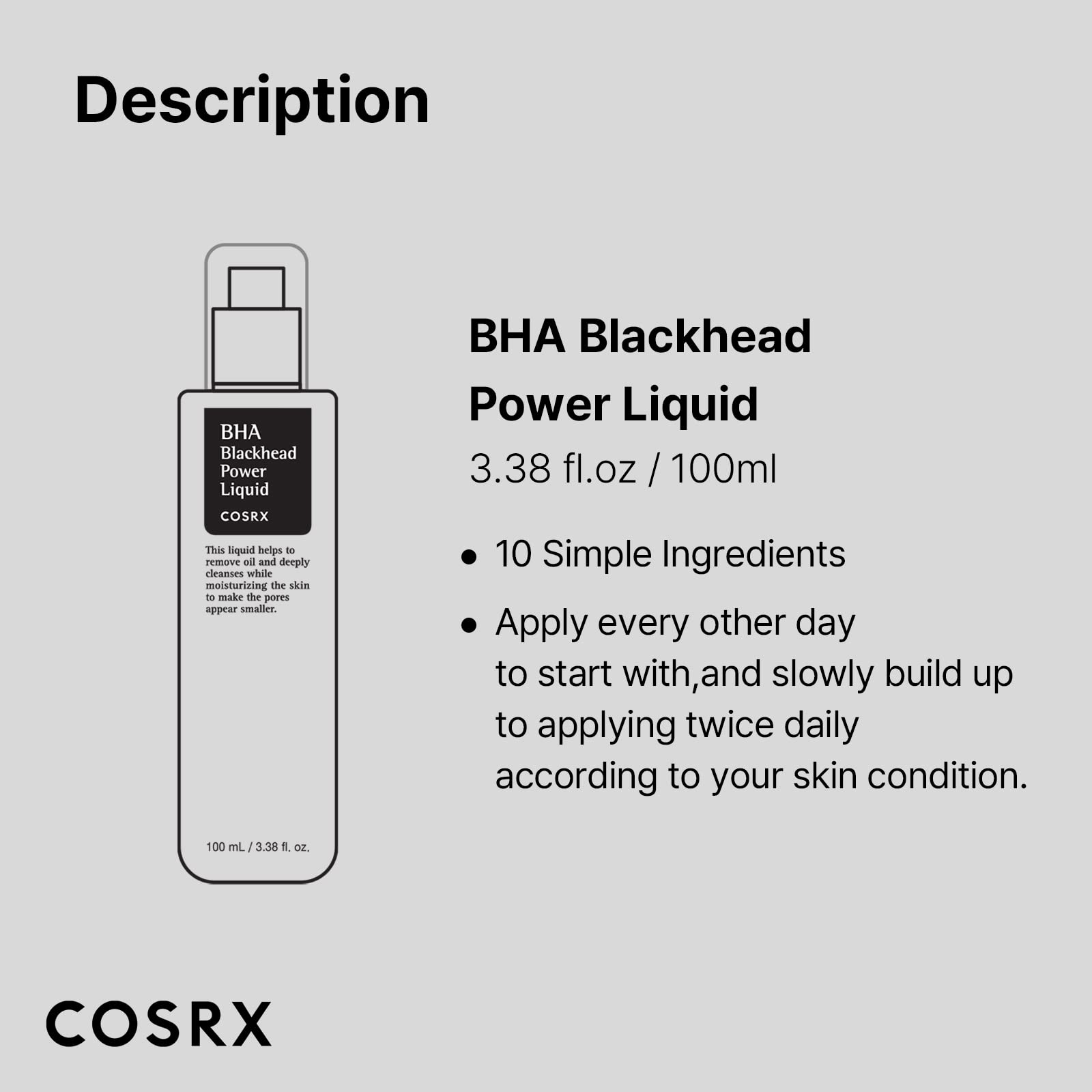 Foto 8 pulgar | Exfoliante Tónico Cosrx Con Niacinamida 2% + Bha 4% Para Puntos Negros, 100 Ml - Venta Internacional.