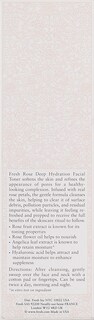 Foto 4 | Tónico Facial Fresh Rose Deep Hydration 250 Ml - Venta Internacional.