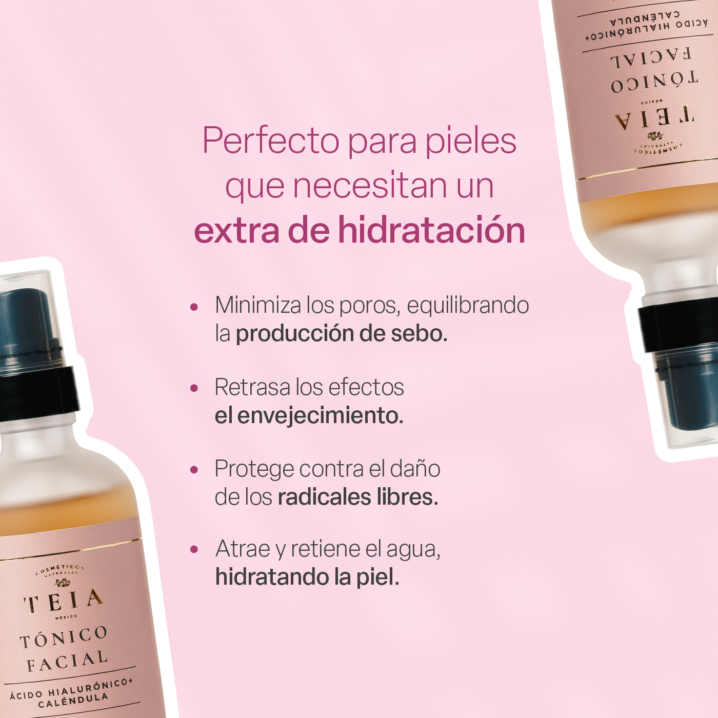 Foto 2 | Tónico Facial Teia Cosméticos con Ácido Hialurónico y Caléndula Hidratante