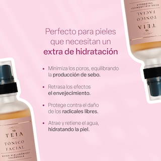 Foto 2 | Tónico Facial Teia Cosméticos con Ácido Hialurónico y Caléndula Hidratante