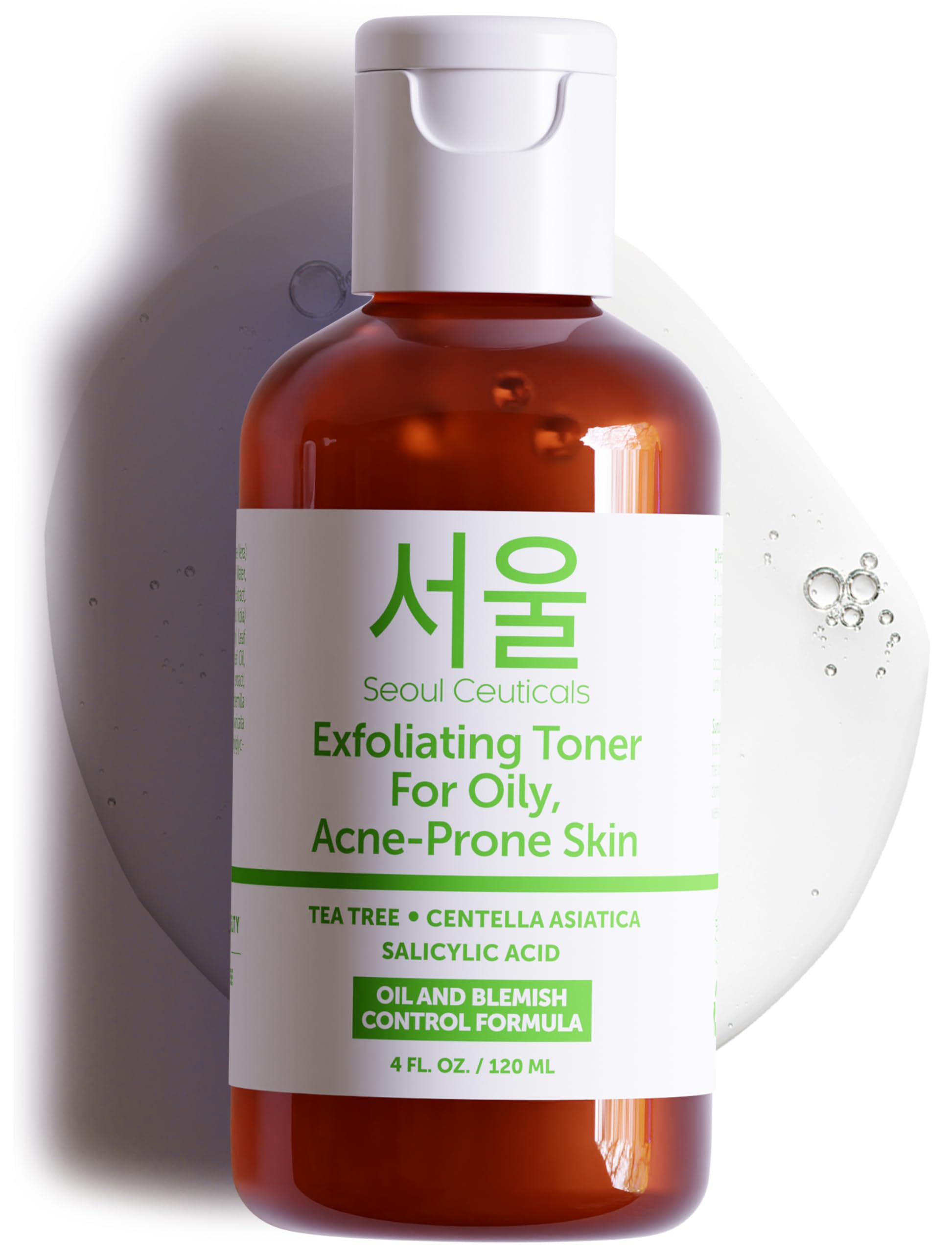 Tónico Seoulceuticals, Árbol De Té Coreano, Centella Asiática, 120 Ml - Venta Internacional.