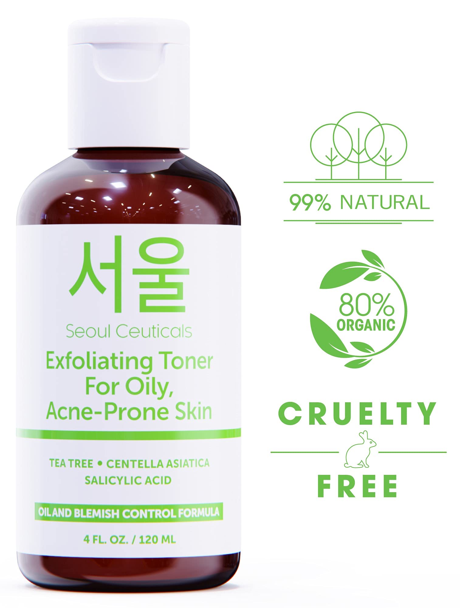Foto 8 pulgar | Tónico Seoulceuticals, Árbol De Té Coreano, Centella Asiática, 120 Ml - Venta Internacional.