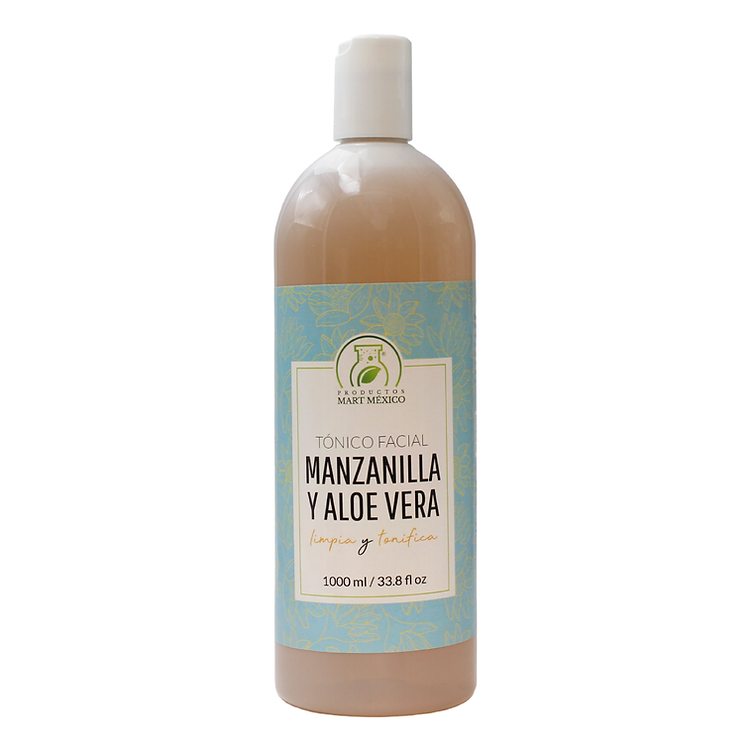 Tónico Facial de Manzanilla y Aloe Vera Calma - Tonifica Productos Mart México 1 L
