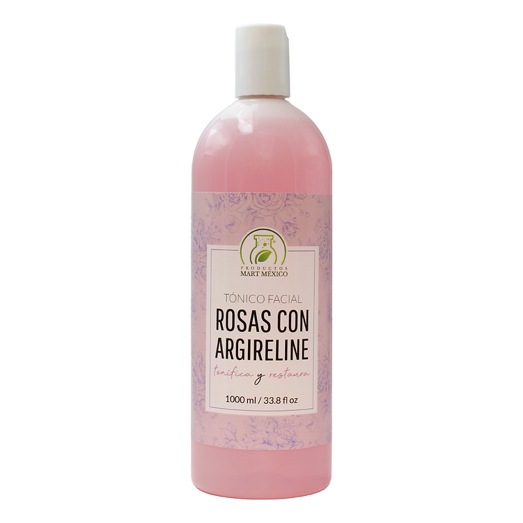 Tónico Facial de Rosas con Argireline Brillo - Equilibra Productos Mart México 1 L