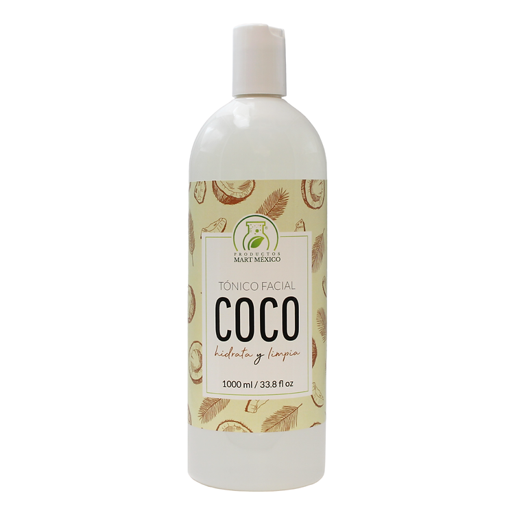 Tónico Facial de Coco Calmante - Hidratante Productos Mart México 1 L