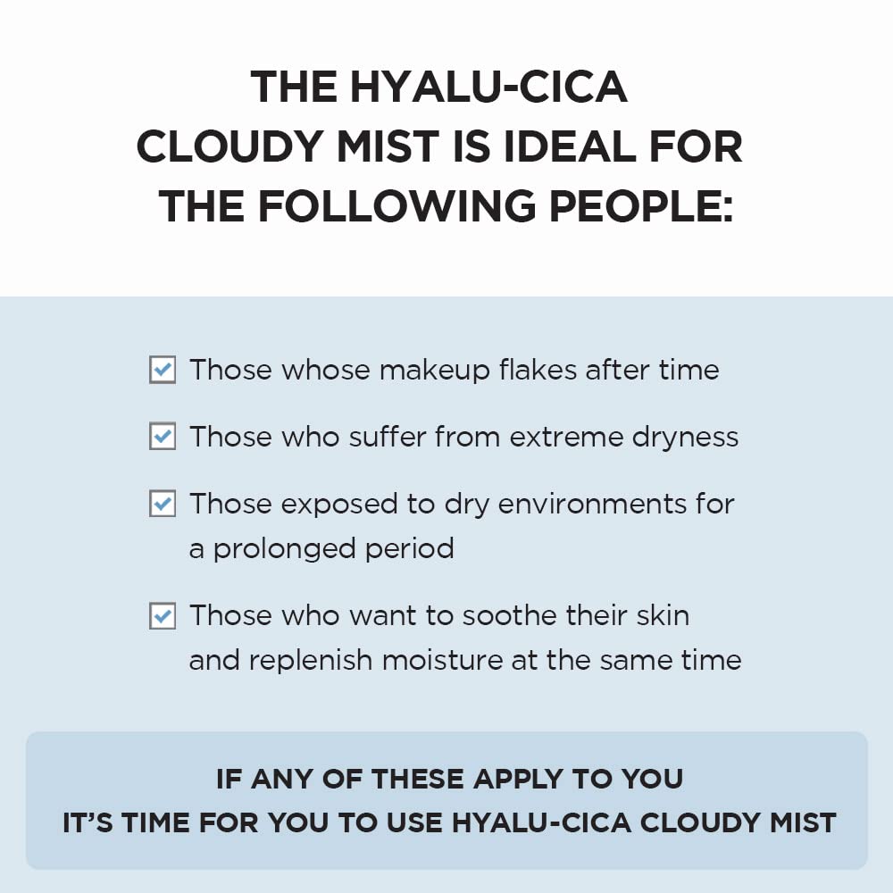 Foto 6 pulgar | Mist Skin1004 Hyalu-cica Cloudy 120 Ml Con Agua De Té Verde - Venta Internacional.