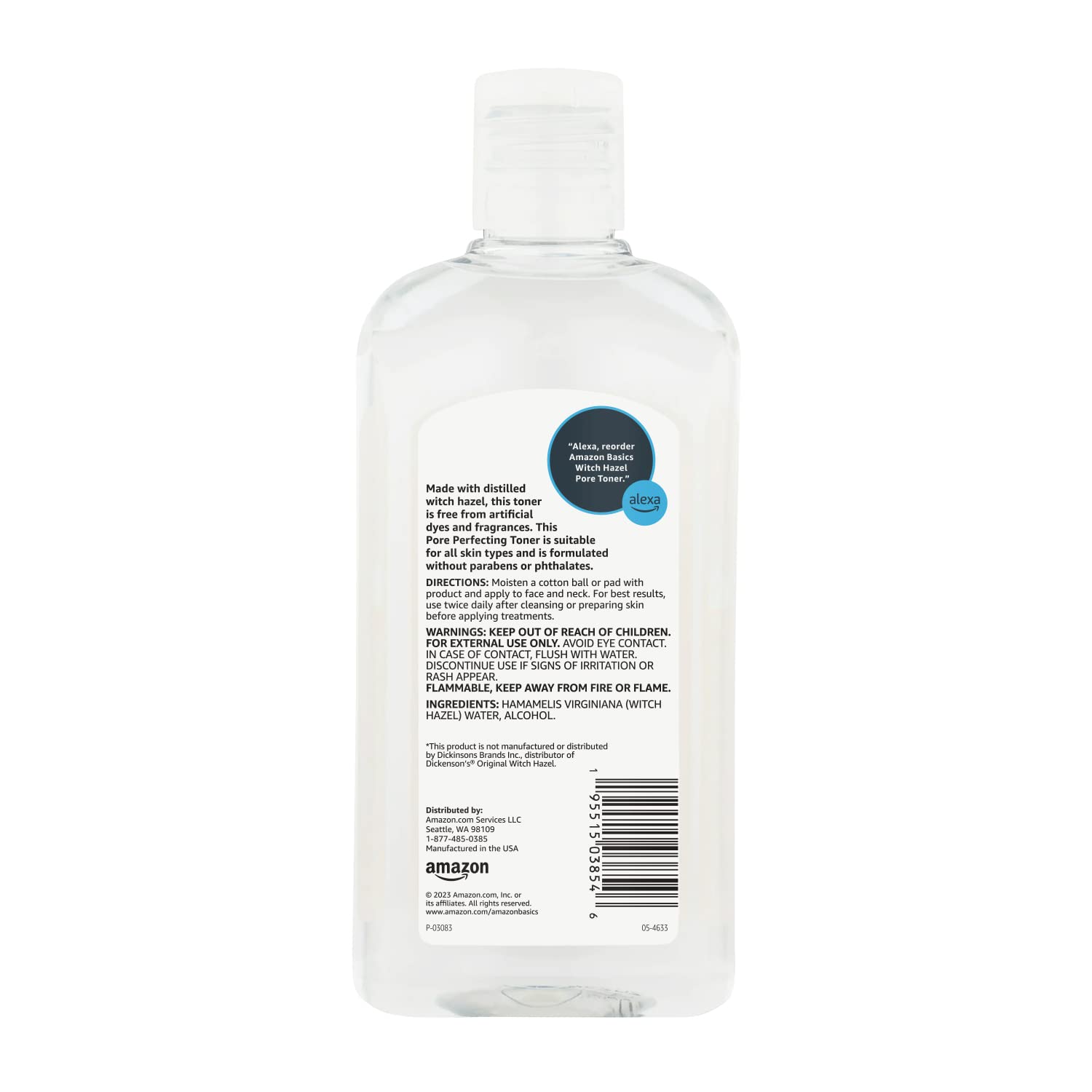 Foto 3 pulgar | Tónico Amazon Basics para Perfeccionar Poros con Hamamelis 480 ml - Venta Internacional