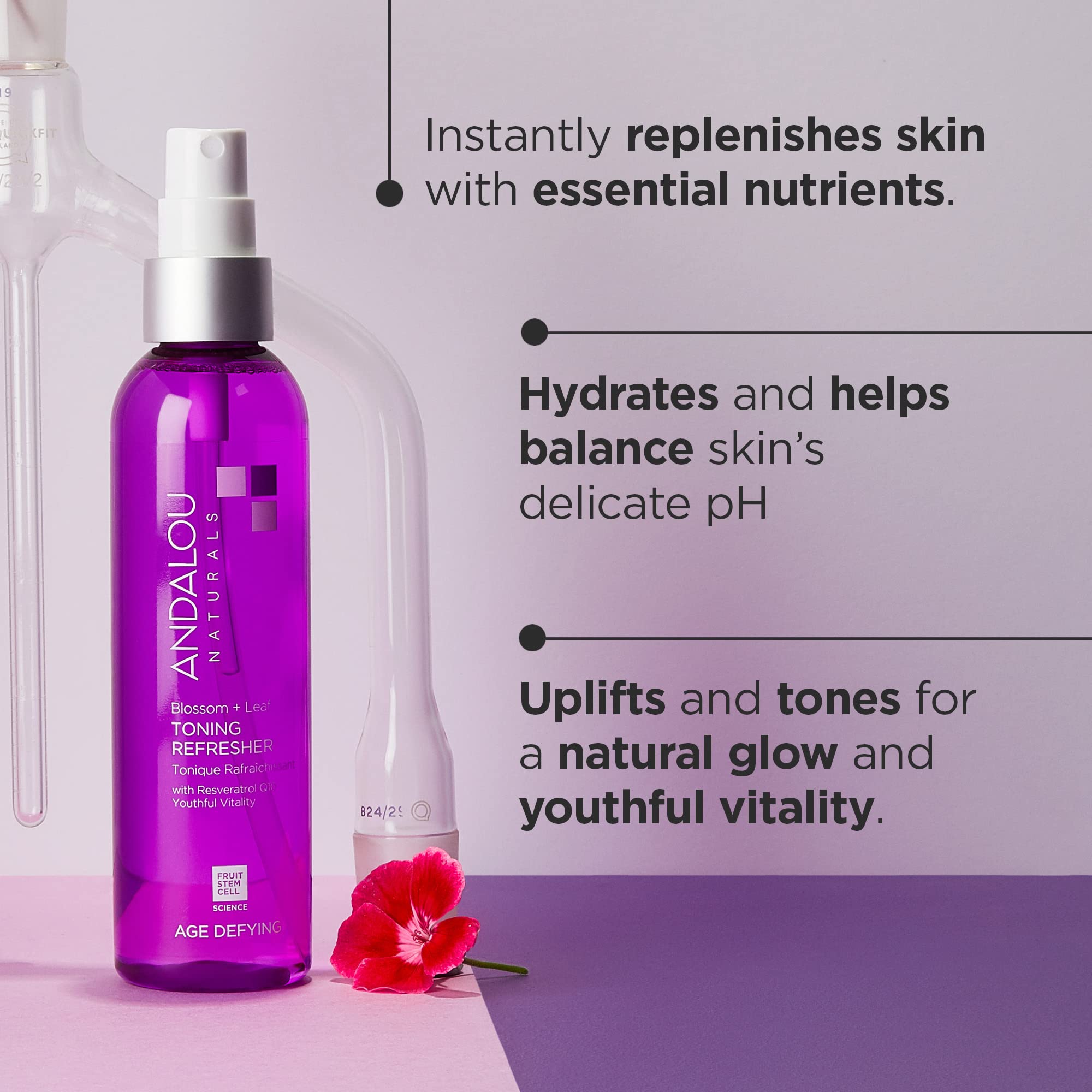 Foto 3 pulgar | Refrescante Tonificante Andalou Naturals Blossom + Leaf 180 Ml - Venta Internacional.