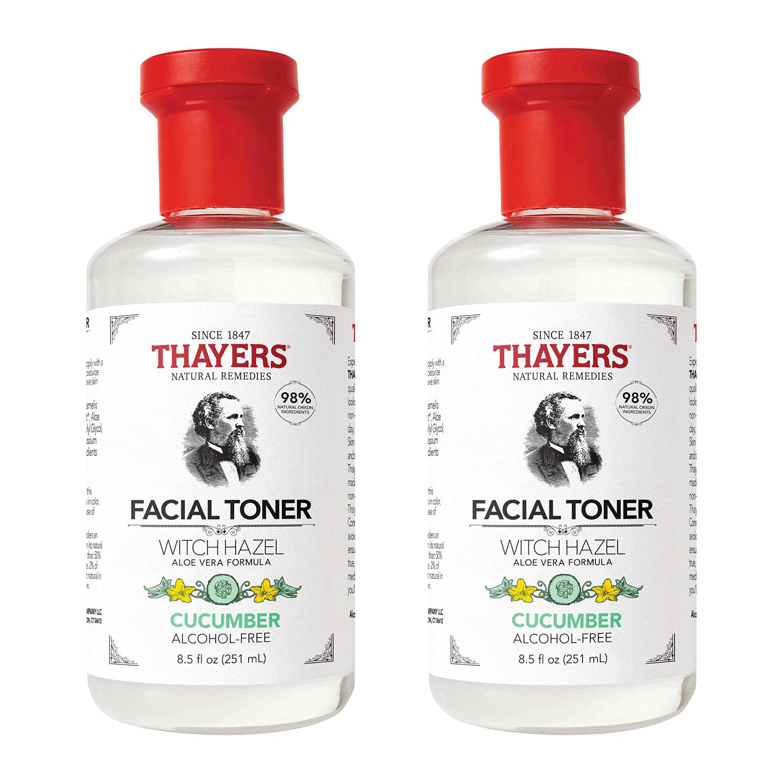 Foto 2 pulgar | Tónico Facial Thayers, Sin Alcohol, Pepino Y Hamamelis, 250 Ml, 2 Unidades - Venta Internacional.