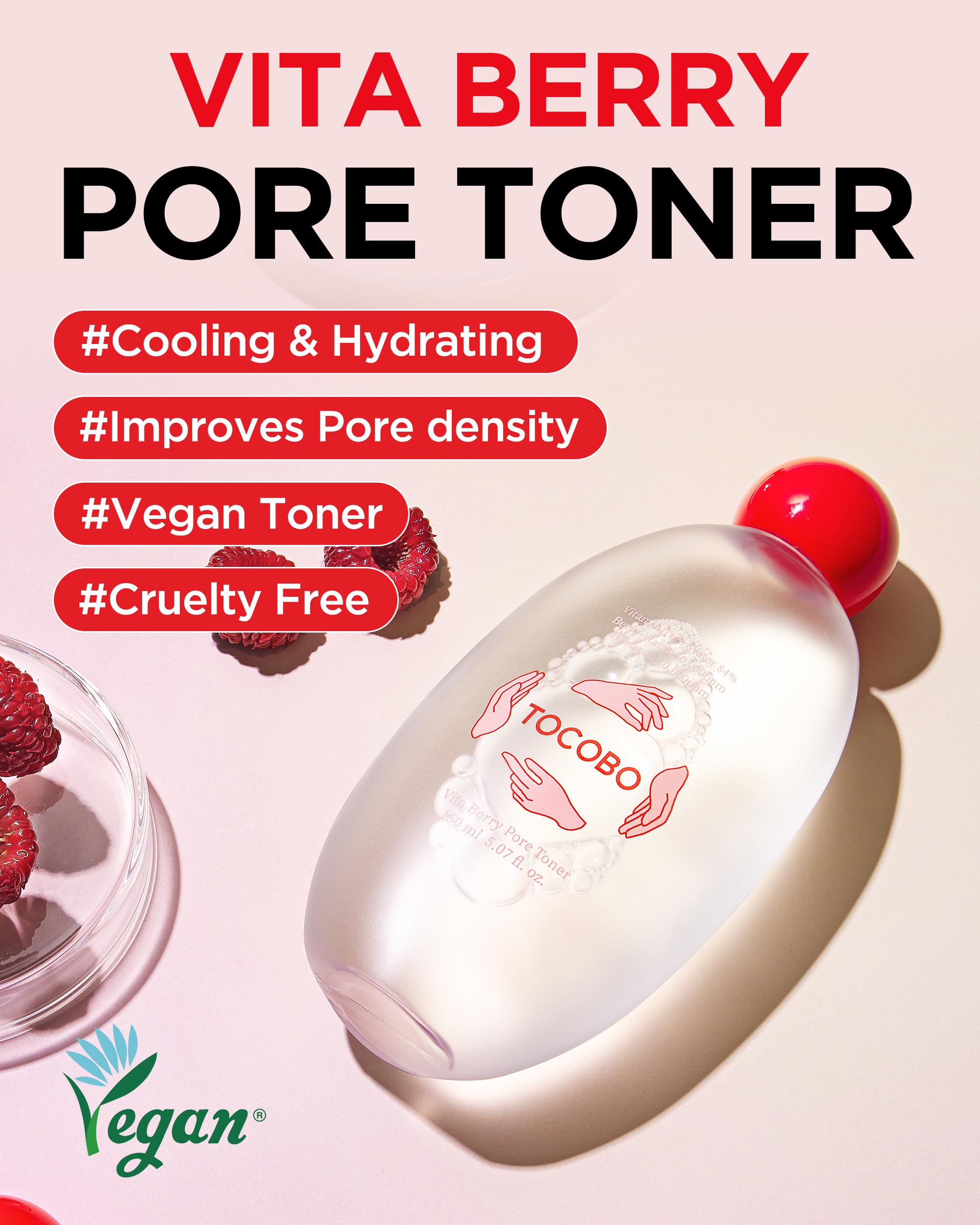 Foto 2 | Tónico Refinador de Poros Tocobo Vita Berry Pore 150 ml - Venta Internacional