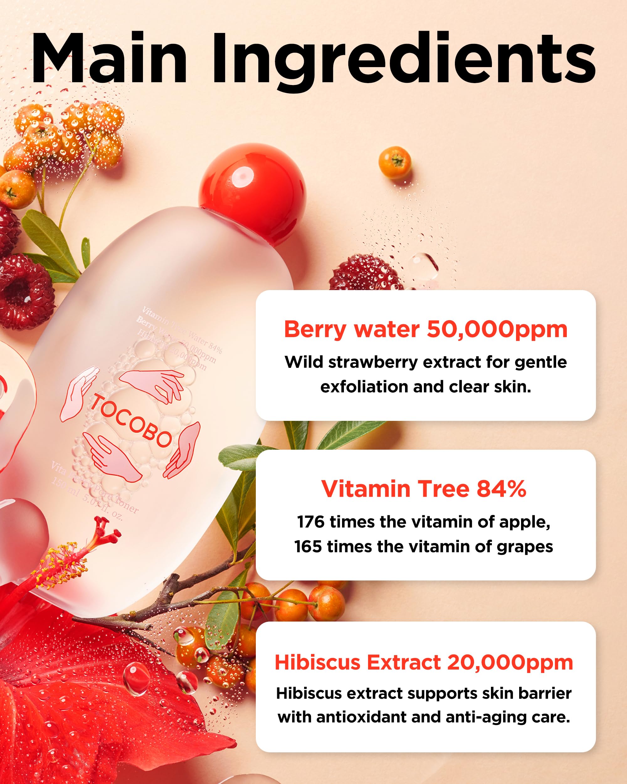 Foto 5 | Tónico Refinador de Poros Tocobo Vita Berry Pore 150 ml - Venta Internacional