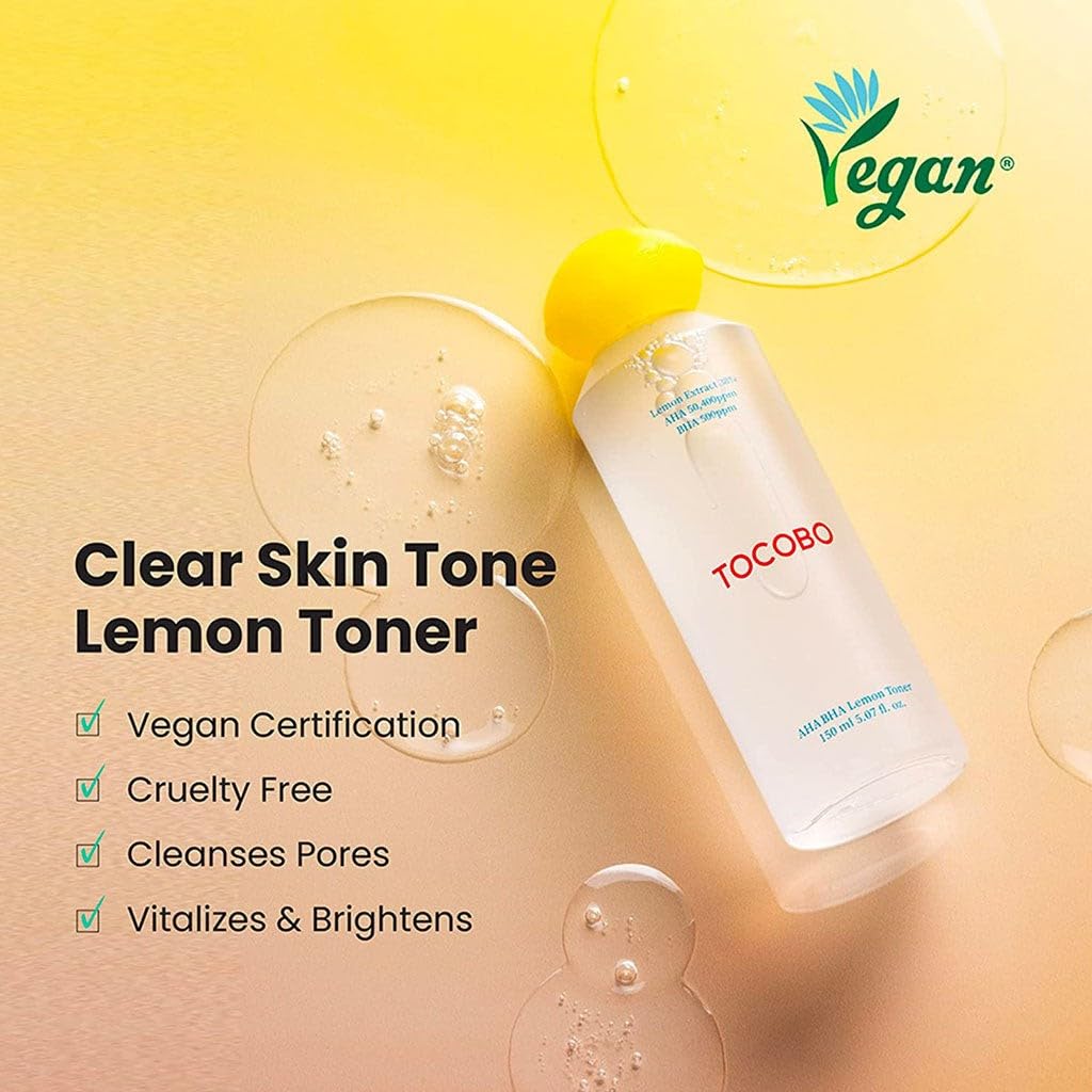 Foto 4 pulgar | Tónico Facial Tocobo Aha Bha Limón 150 Ml Con Vitamina C Vegano - Venta Internacional.