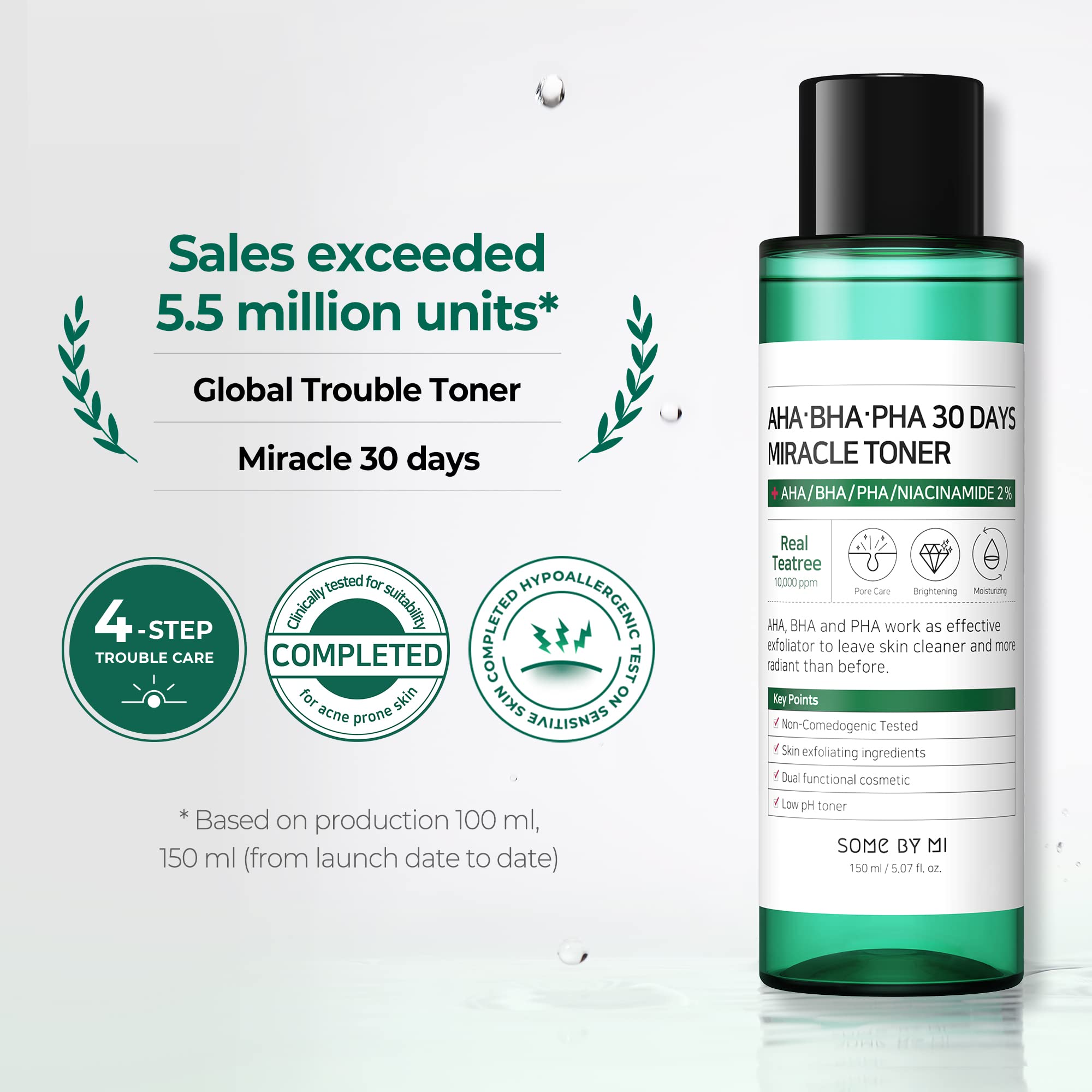 Foto 4 pulgar | Tonificador Some By Mi Aha Bha Pha 30 Days Miracle, 150 Ml, Árbol De Té - Venta Internacional.
