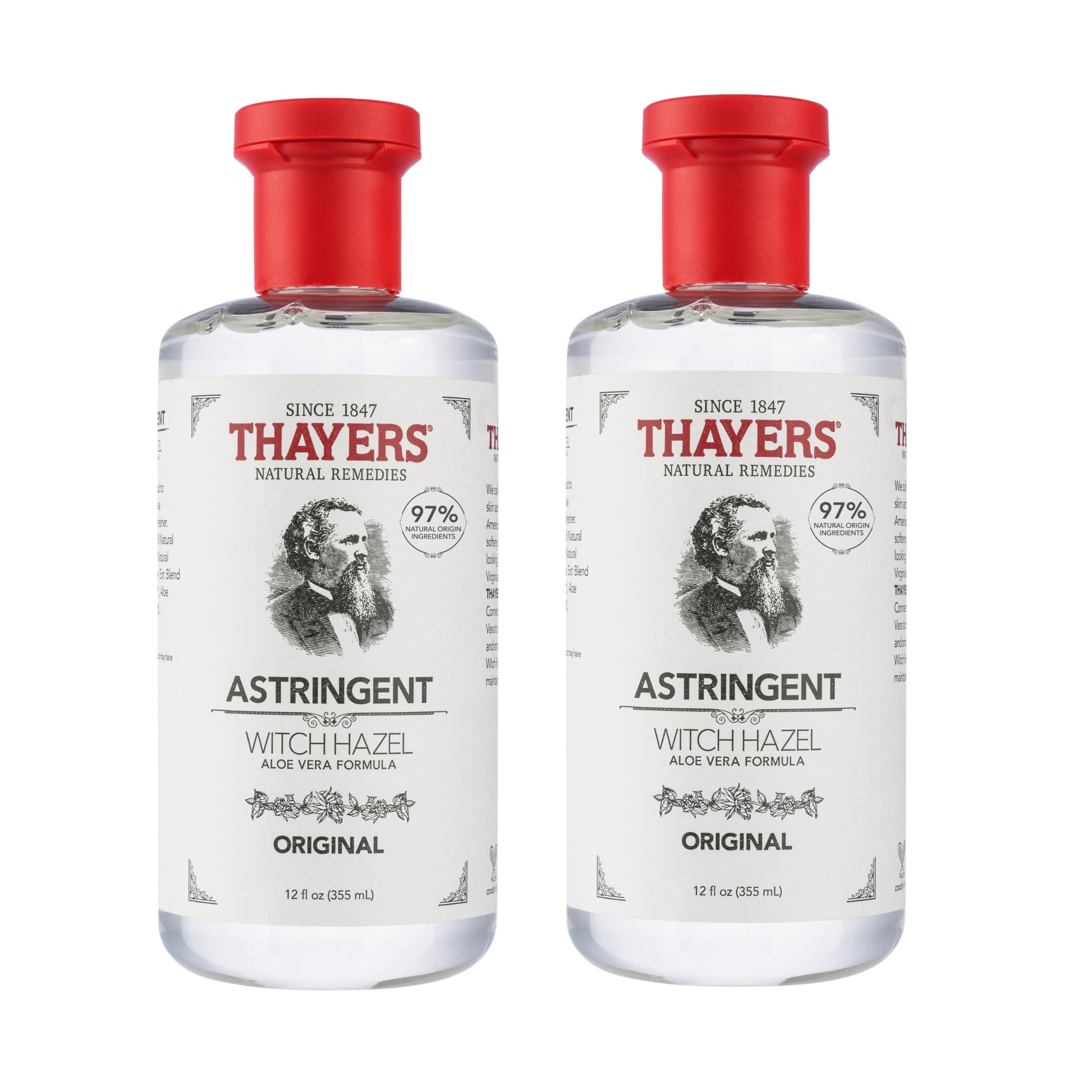 Foto 1 | Hamamelis Astringente Original De Thayers Con Aloe Vera, 360 Ml X 2 - Venta Internacional.