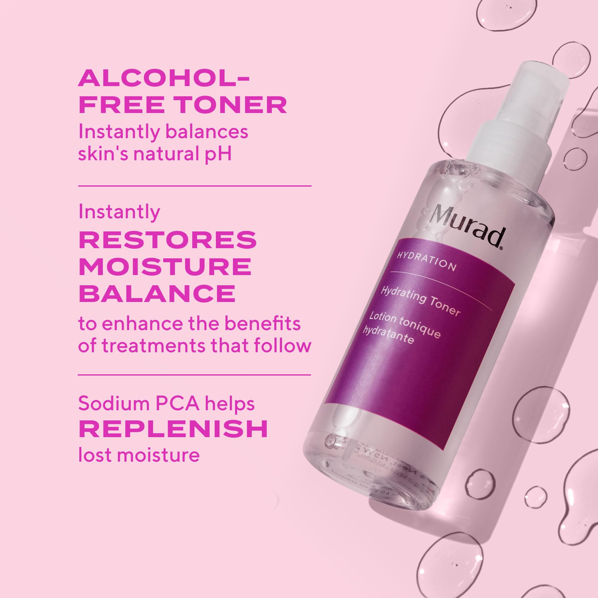 Foto 3 pulgar | Tónico Facial Murad Hydrating Hydrating Hydration Sin Alcohol 180 Ml - Venta Internacional.