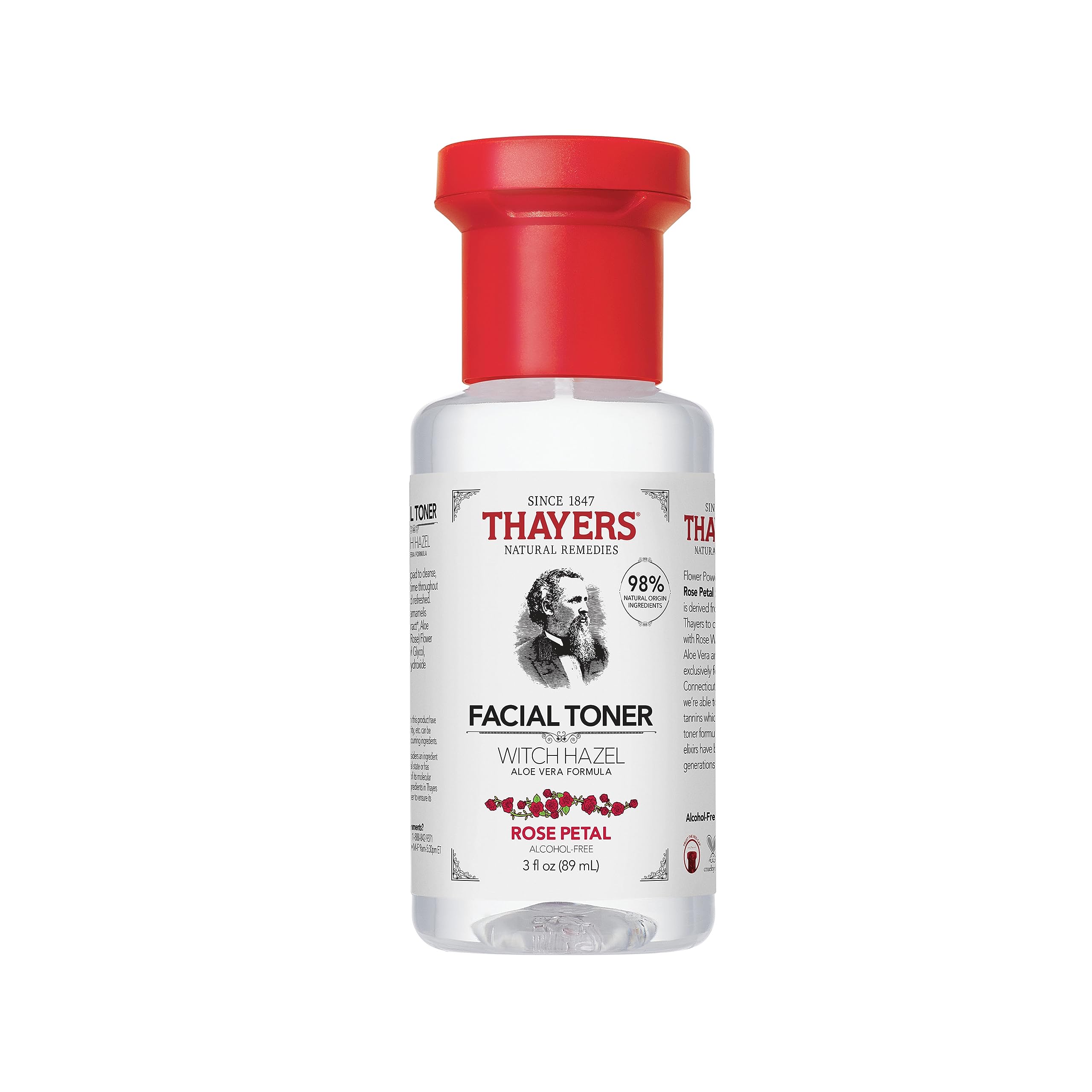 Tónico Facial Thayers Sin Alcohol Con Pétalos De Rosa Y Hamamelis, 90 Ml - Venta Internacional.