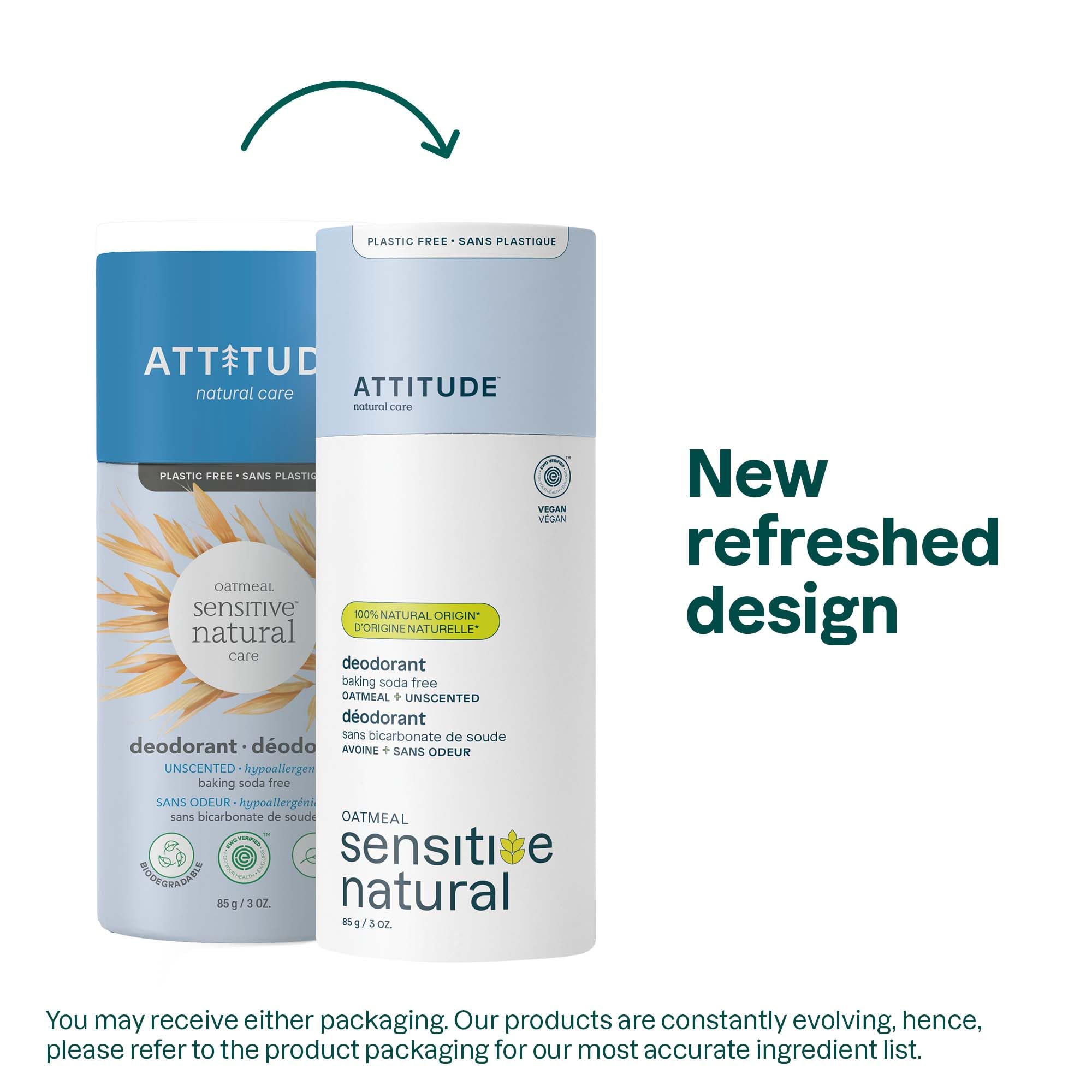 Foto 2 | Desodorante Attitude Sin Bicarbonato De Sodio Para Piel Sensible 90 Ml - Venta Internacional.