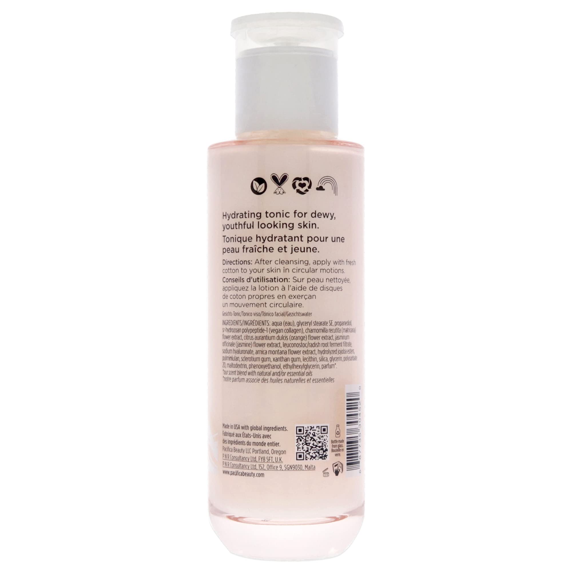 Foto 3 pulgar | Leche Hidratante De Colágeno Vegana Tonic Pacifica, 140 Ml, Unisex - Venta Internacional.