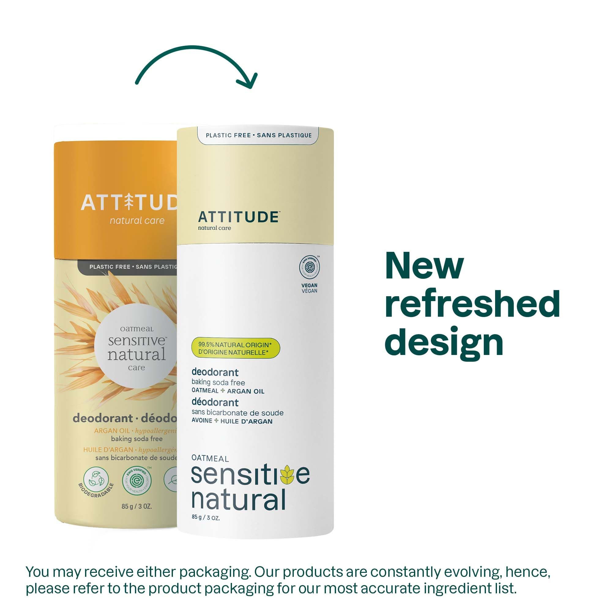Foto 2 | Desodorante Attitude Sin Bicarbonato De Sodio Para Piel Sensible 90 Ml - Venta Internacional.