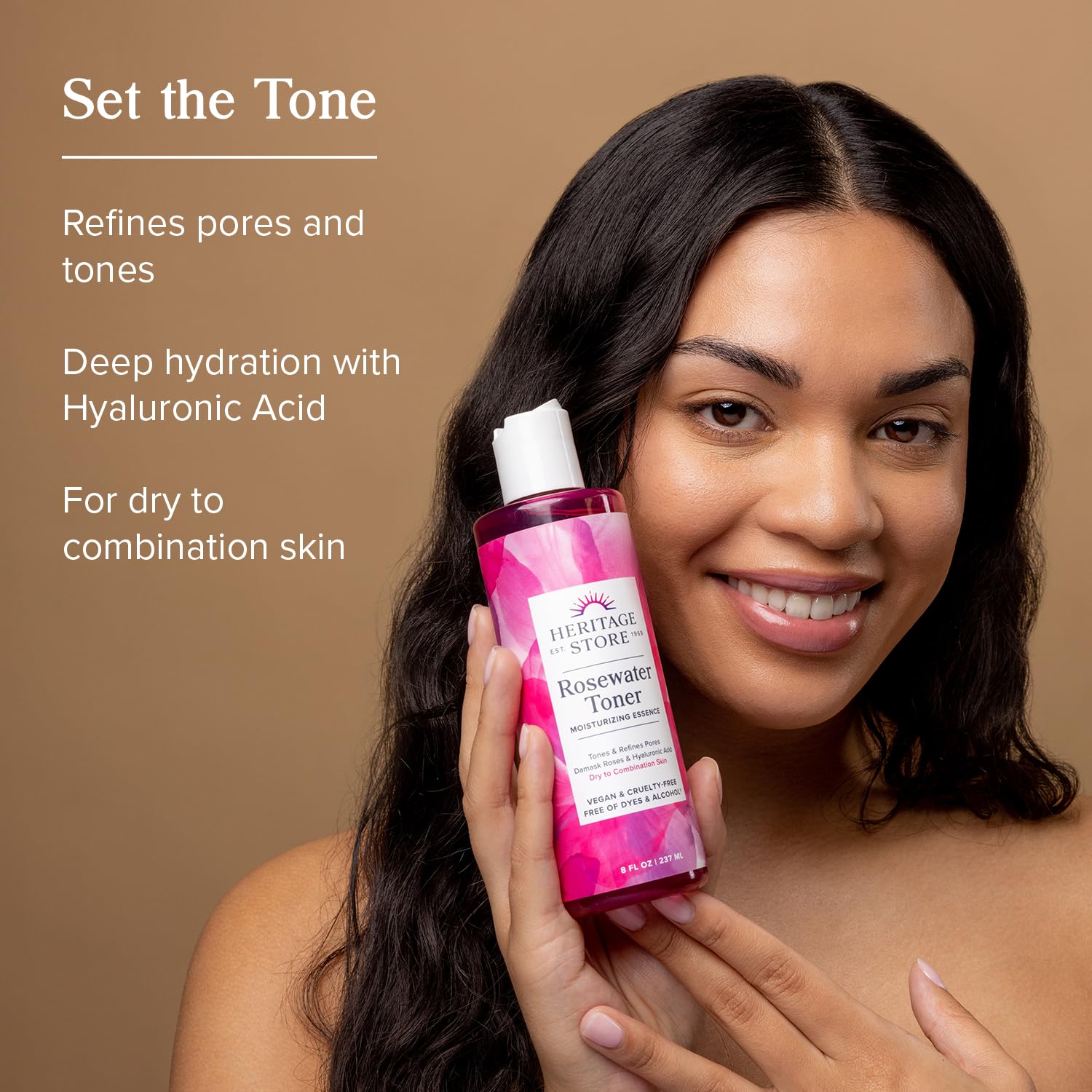 Foto 2 | Tónico Facial Heritage Store Rosewater Con Ácido Hialurónico 240 Ml - Venta Internacional.