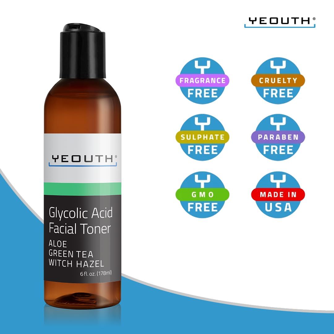 Foto 7 pulgar | Tónico Yeouth Ácido Glicólico 8% Con Hamamelis 180 Ml Para Rostro - Venta Internacional.