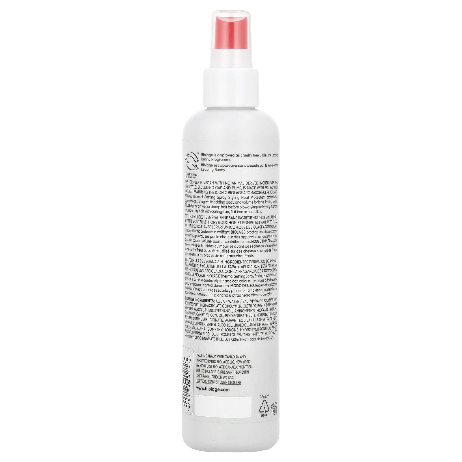 Foto 3 pulgar | Agua Termal en Spray Biolage 250 Ml - Venta Internacional