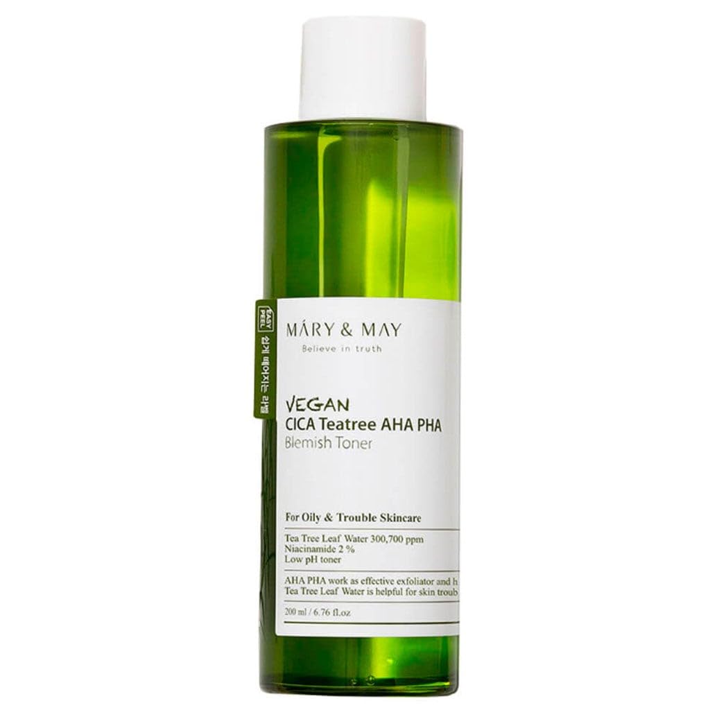 Foto 5 pulgar | Tónico Mary & May Vegan Cica Tea Tree Aha Pha Para Imperfecciones, 200 Ml - Venta Internacional.