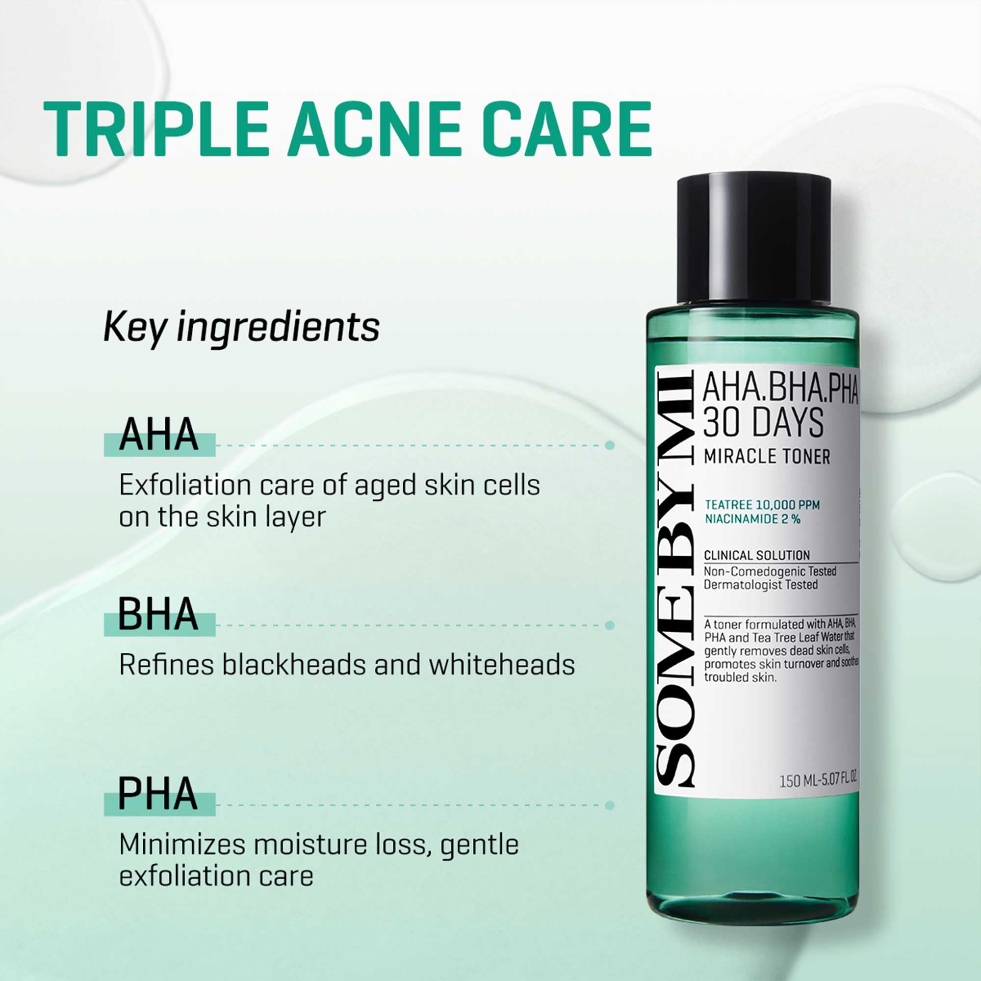 Foto 3 pulgar | Tonificador Some By Mi Aha Bha Pha 30 Days Miracle, 60 Ml, Paquete De 2 - Venta Internacional.