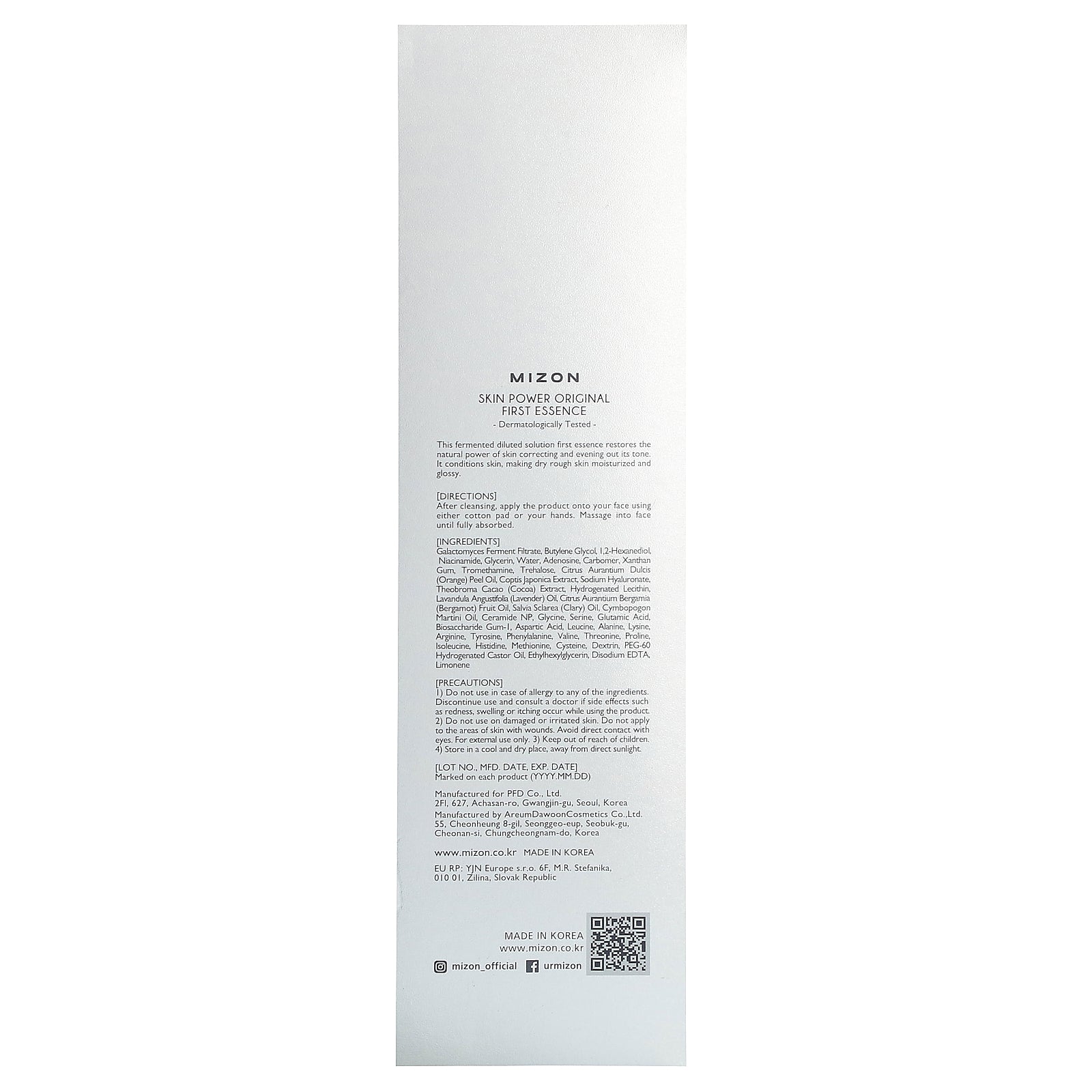 Foto 4 pulgar | First Essence Mizon Skin Power Original 210 Ml - Venta Internacional.