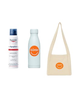 Foto 1 | Kit Eucerin Aquaphor Spray + Tote Güish + Gratis Termo Güish Blanco