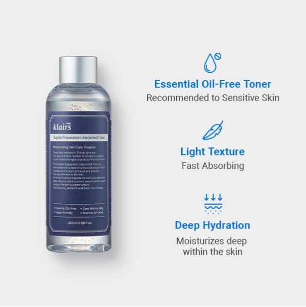 Foto 4 pulgar | [tonificador] Klairs Supple Preparation  Sin Perfume  180 Ml - Venta Internacional.