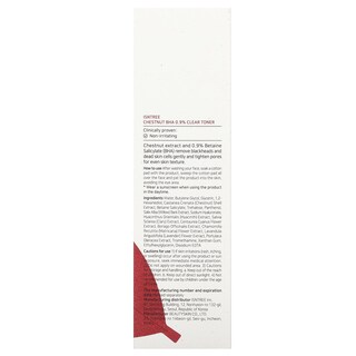 Foto 3 | Tónico Intree Chestnut Bha 0 9% Transparente 200 Ml - Venta Internacional.