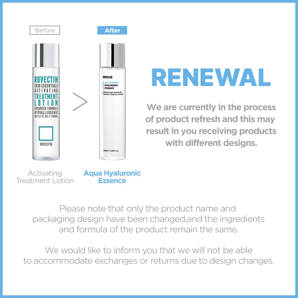 Foto 4 pulgar | Tónico Facial Rovectin Aqua Hyaluronic Essence 180 Ml Vegano - Venta Internacional.