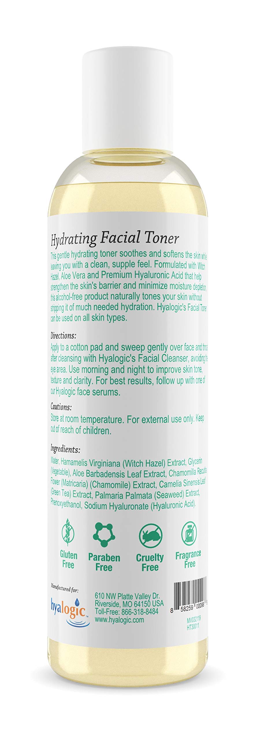 Foto 3 pulgar | Tónico Facial Hyalogic Witch Hazel Sin Alcohol 240 Ml - Venta Internacional.